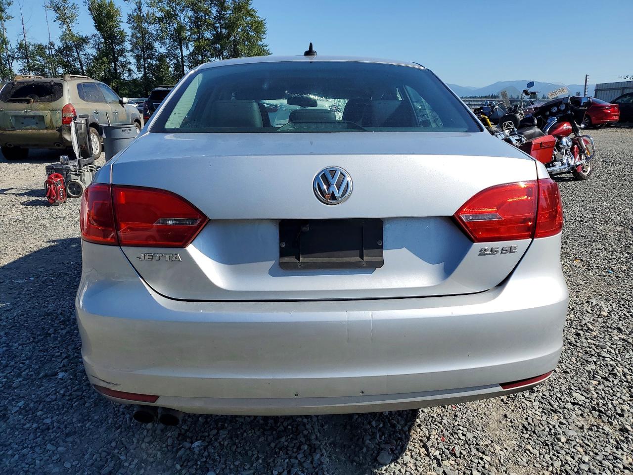 2013 Volkswagen Jetta Se Silver vin: 3VWDP7AJXDM307317