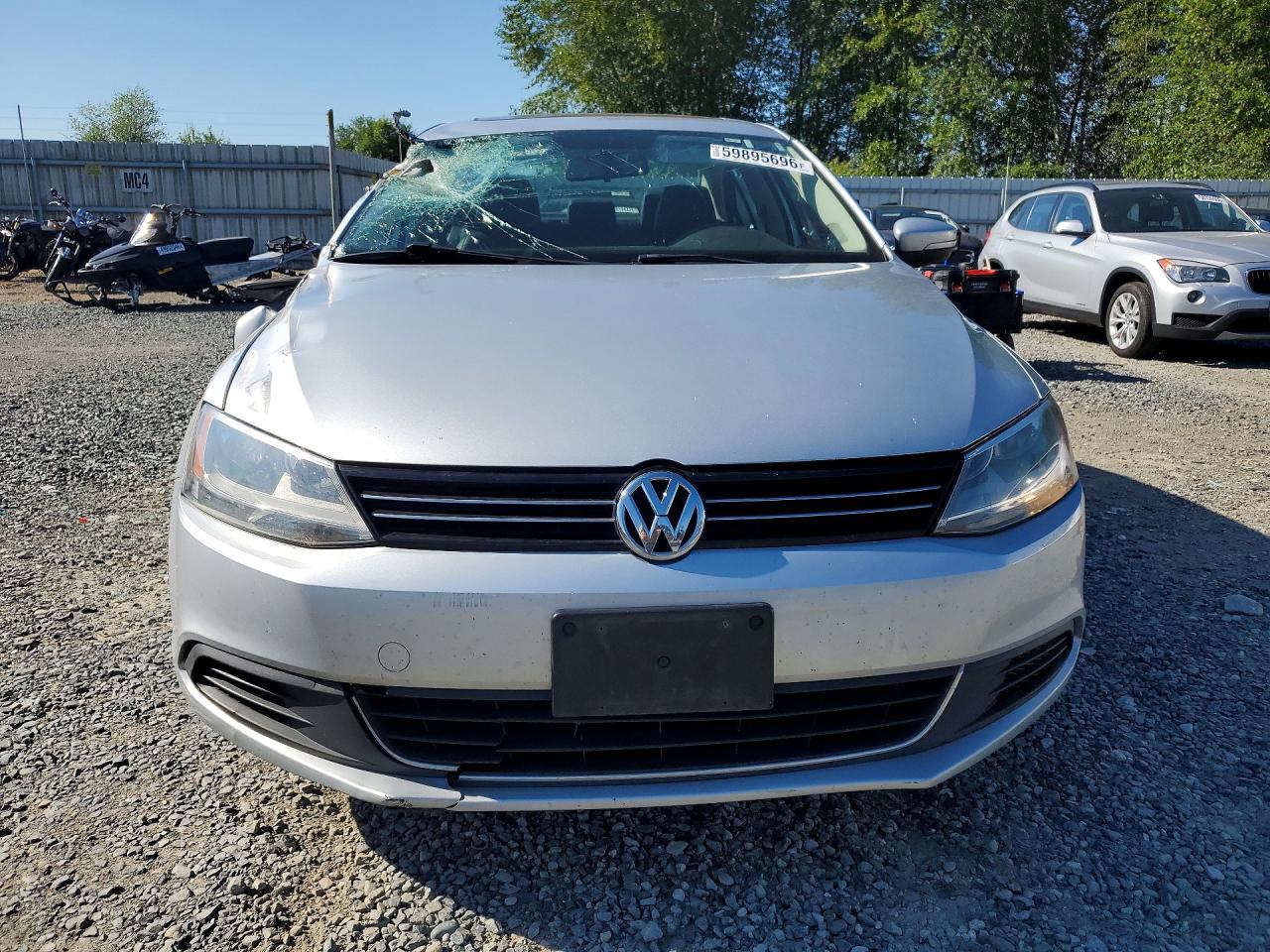 2013 Volkswagen Jetta Se Silver vin: 3VWDP7AJXDM307317