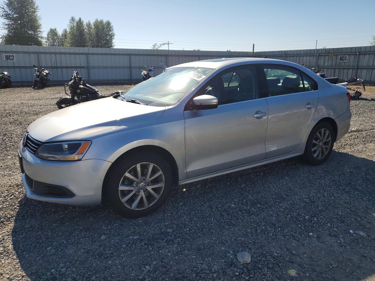 2013 Volkswagen Jetta Se Silver vin: 3VWDP7AJXDM307317