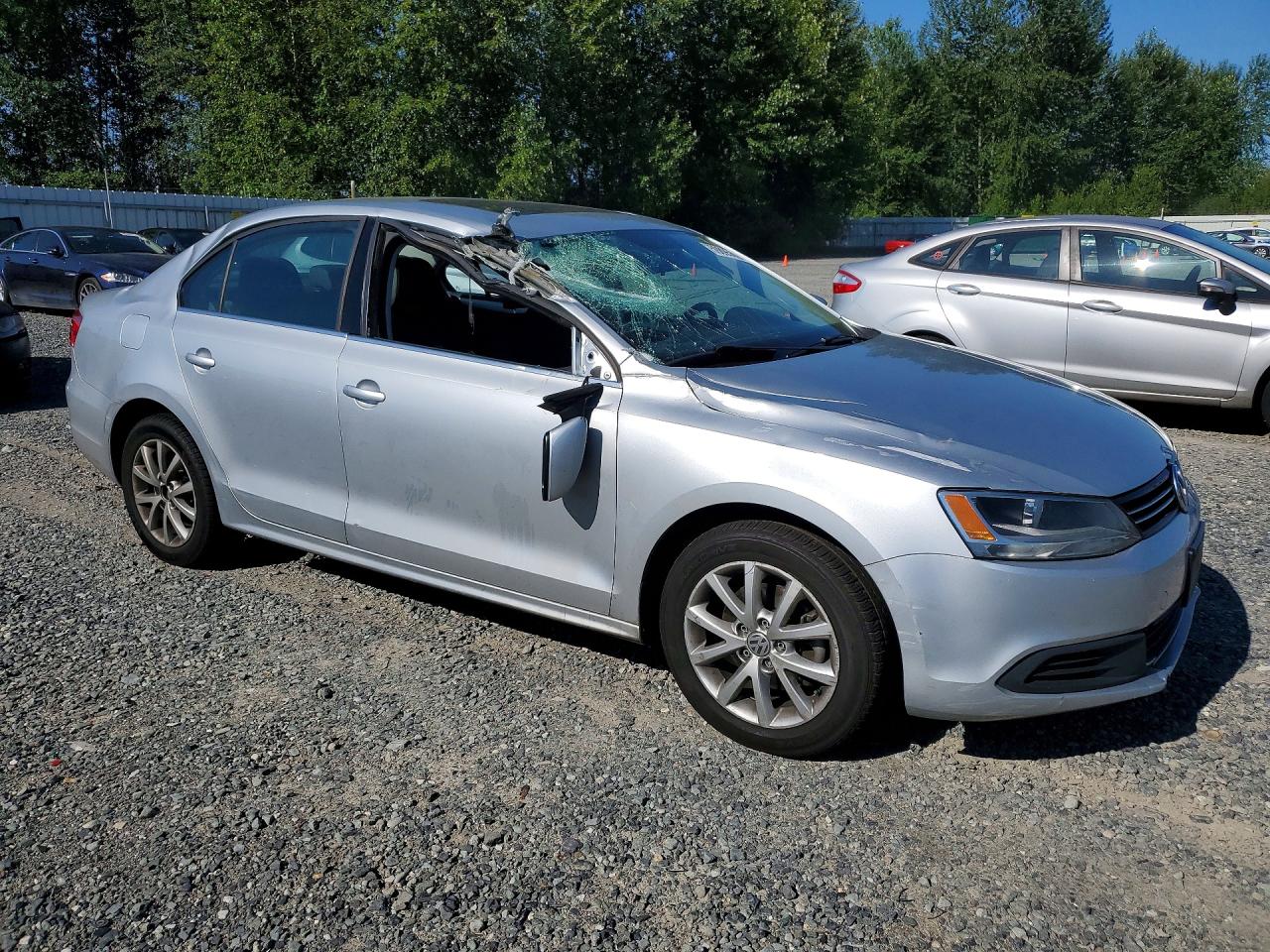 2013 Volkswagen Jetta Se Silver vin: 3VWDP7AJXDM307317