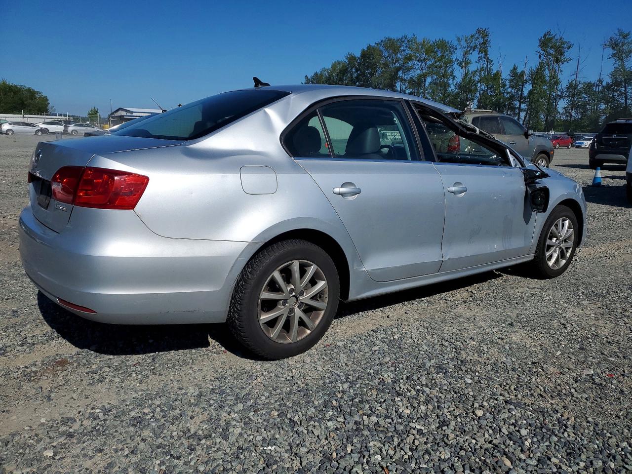 2013 Volkswagen Jetta Se Silver vin: 3VWDP7AJXDM307317