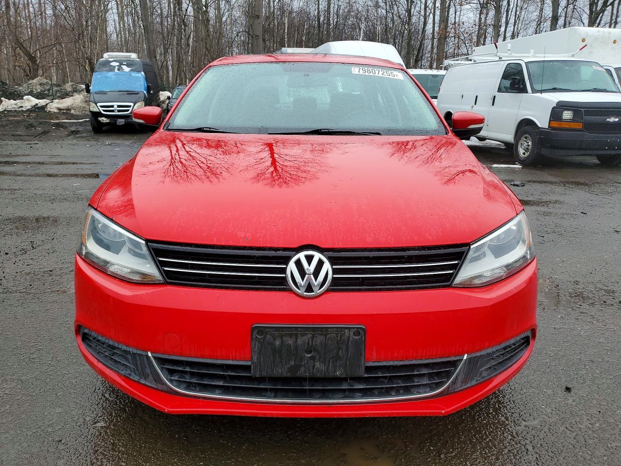 2013 Volkswagen Jetta Se Red vin: 3VWDP7AJXDM311271