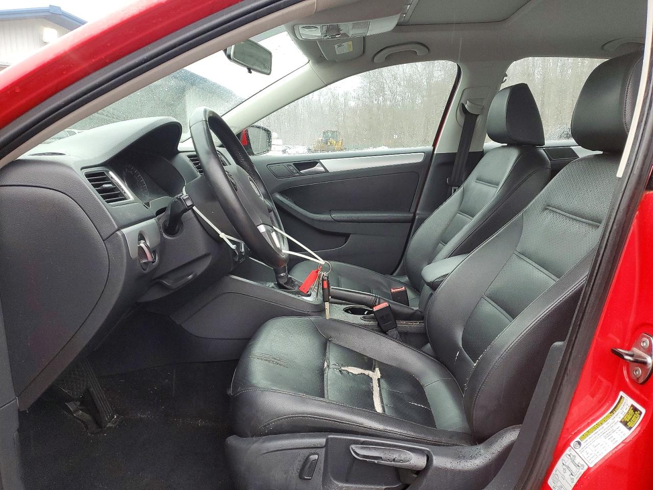 2013 Volkswagen Jetta Se Red vin: 3VWDP7AJXDM311271