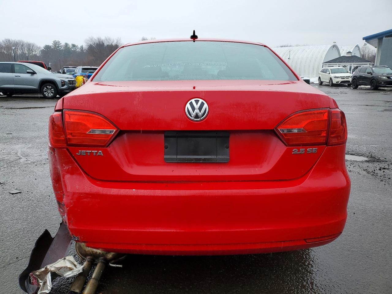 2013 Volkswagen Jetta Se Red vin: 3VWDP7AJXDM311271