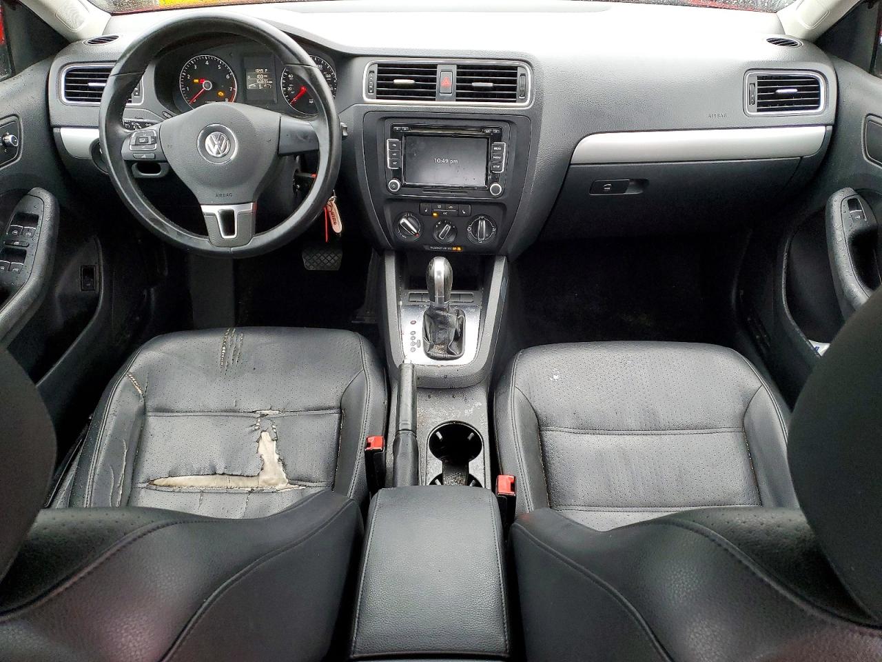 2013 Volkswagen Jetta Se Red vin: 3VWDP7AJXDM311271