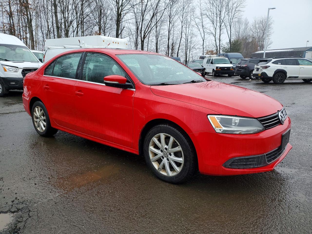 2013 Volkswagen Jetta Se Red vin: 3VWDP7AJXDM311271