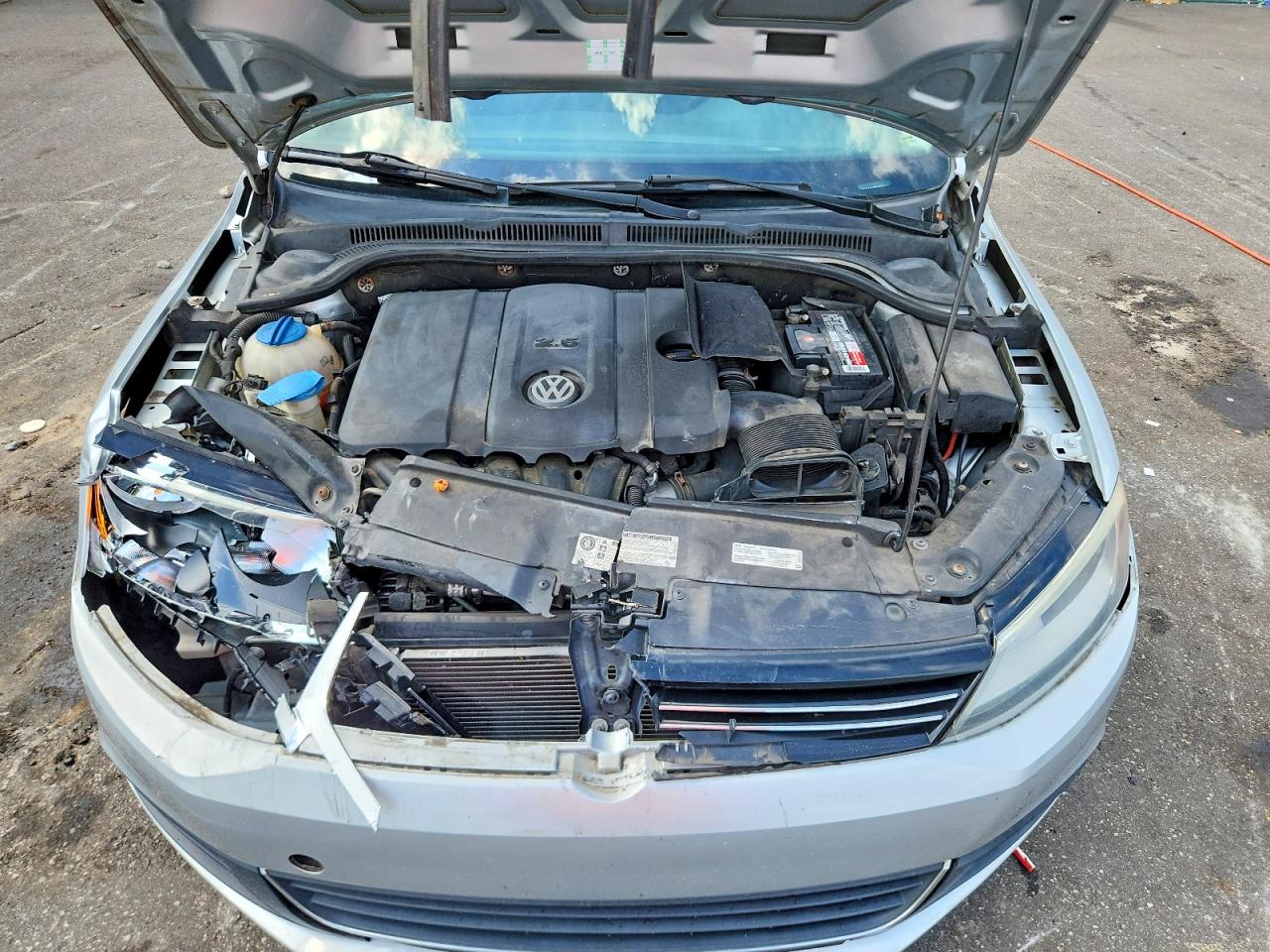 2013 Volkswagen Jetta Se Silver vin: 3VWDP7AJXDM367310