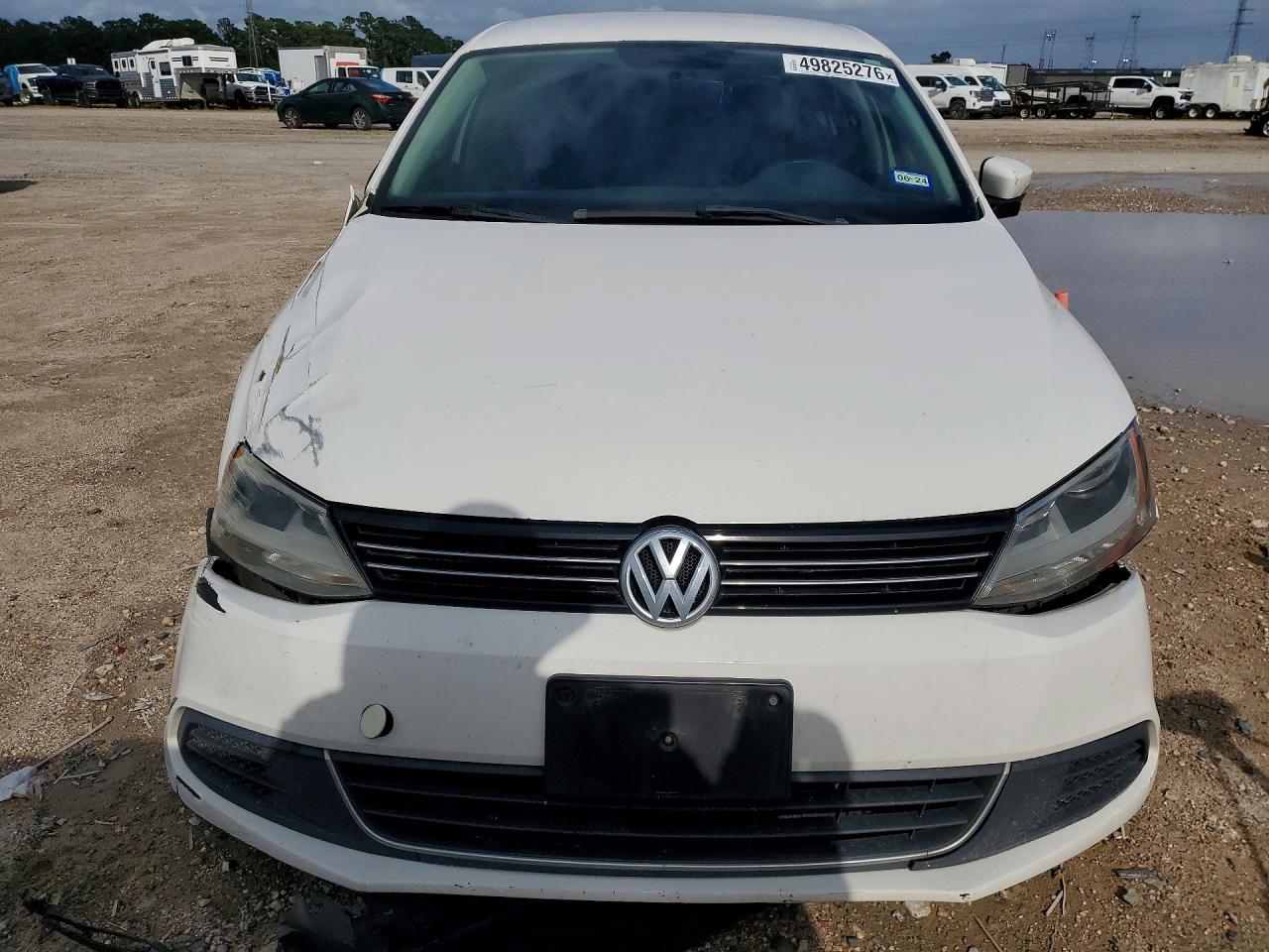 2013 Volkswagen Jetta Se White vin: 3VWDP7AJXDM375357