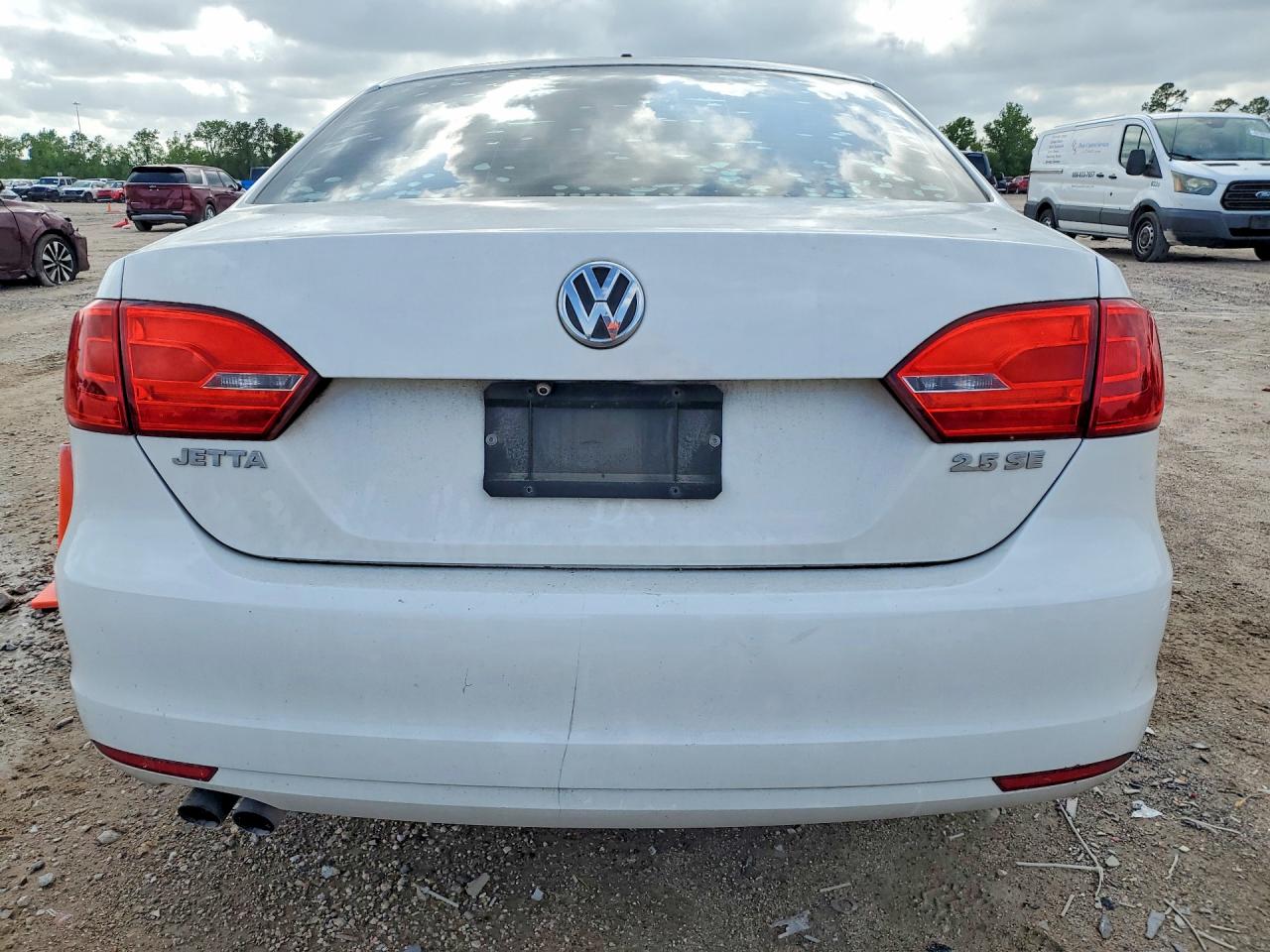 2013 Volkswagen Jetta Se White vin: 3VWDP7AJXDM375357