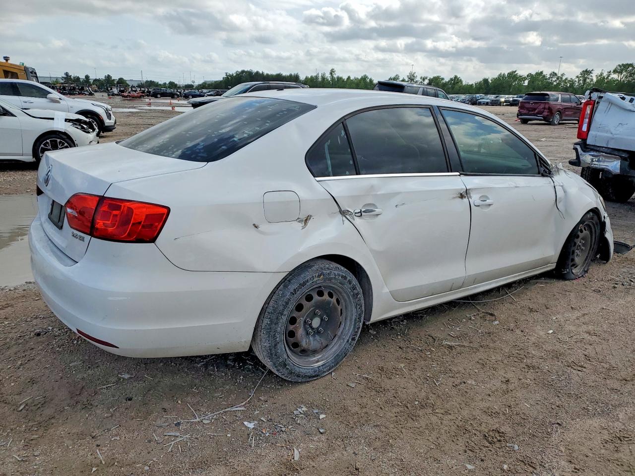 2013 Volkswagen Jetta Se White vin: 3VWDP7AJXDM375357