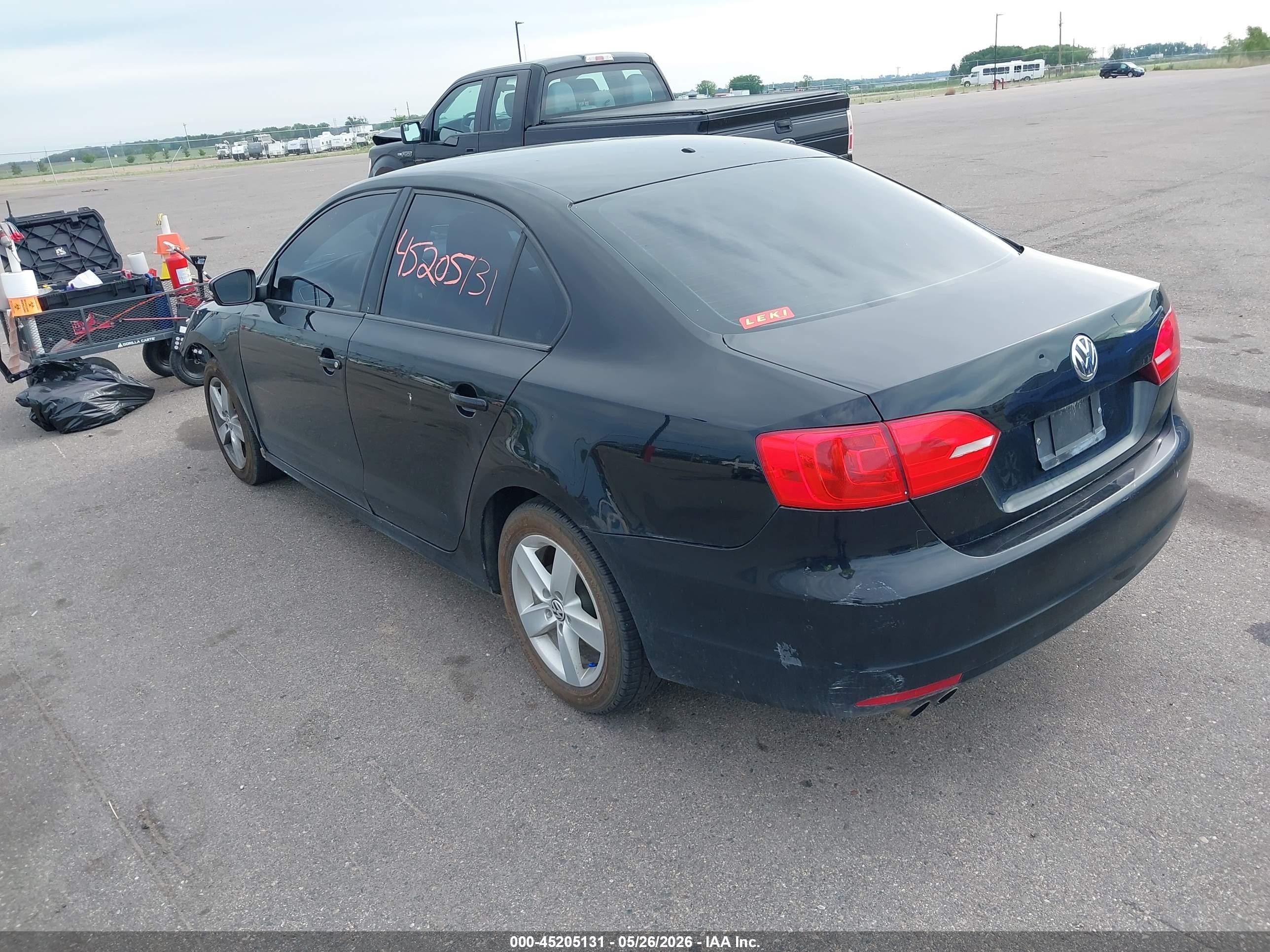 2013 Volkswagen Jetta 2.5l Se Black vin: 3VWDP7AJXDM401262
