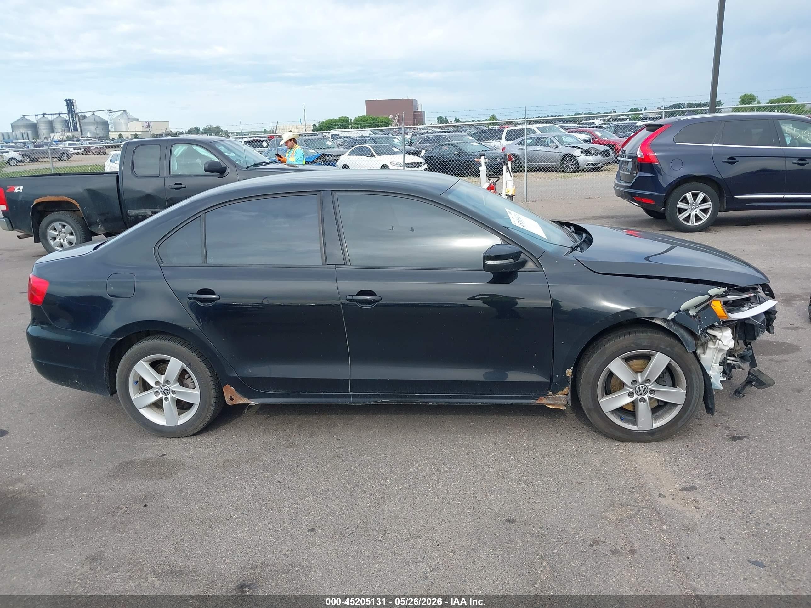 2013 Volkswagen Jetta 2.5l Se Black vin: 3VWDP7AJXDM401262