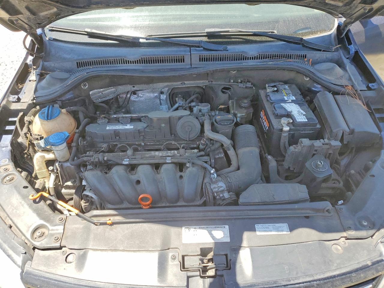 2013 Volkswagen Jetta Se Blue vin: 3VWDP7AJXDM407336