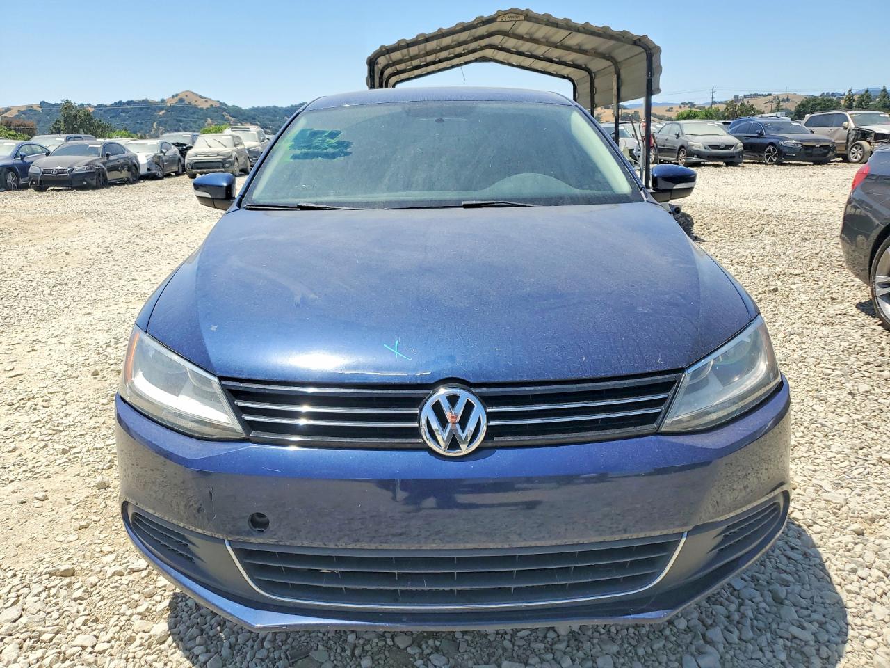2013 Volkswagen Jetta Se Blue vin: 3VWDP7AJXDM407336