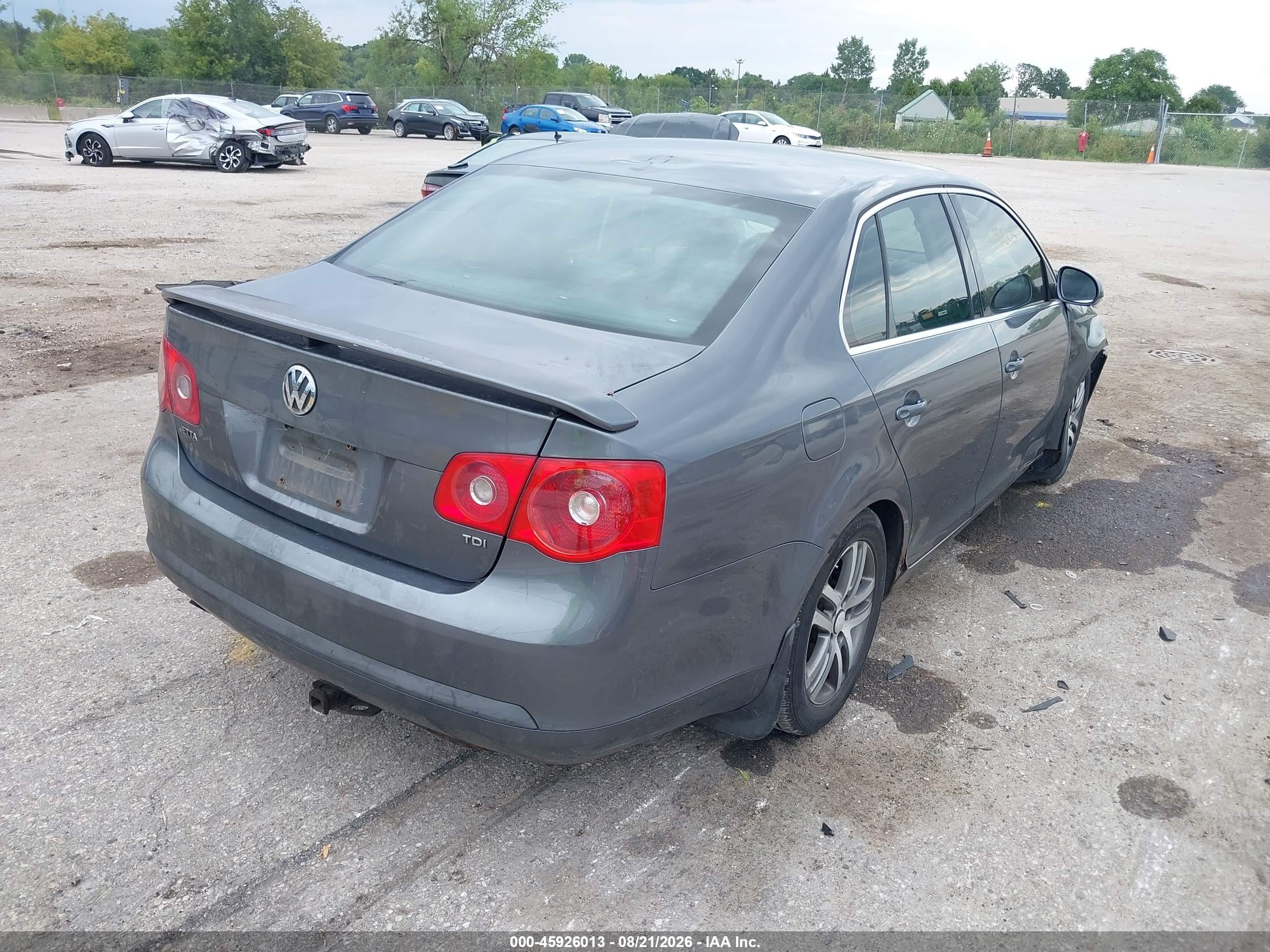 2006 Volkswagen Jetta Tdi Gray vin: 3VWDT71K76M836697