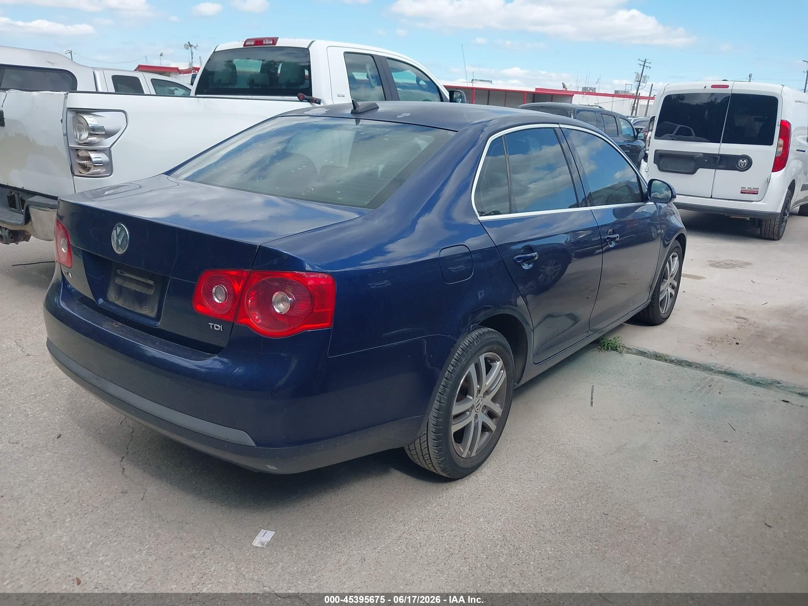 2006 Volkswagen Jetta Tdi Blue vin: 3VWDT71KX6M751742