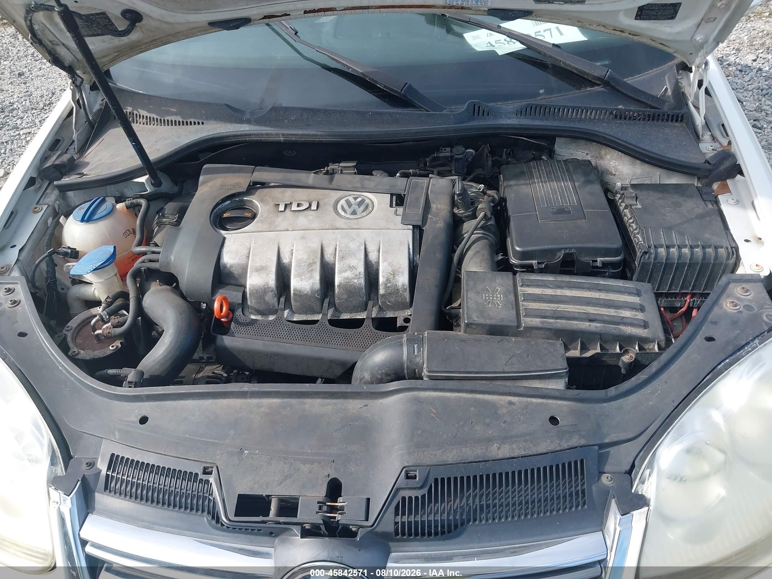 2006 Volkswagen Jetta Tdi Белый vin: 3VWDT81K86M017770