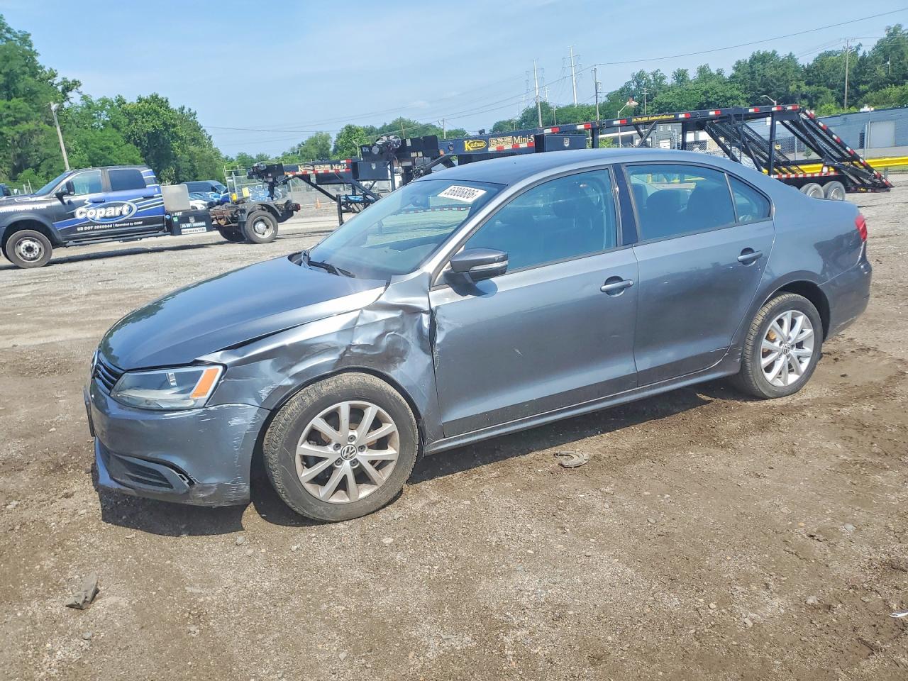 2011 Volkswagen Jetta Se Gray vin: 3VWDX7AJ0BM021036