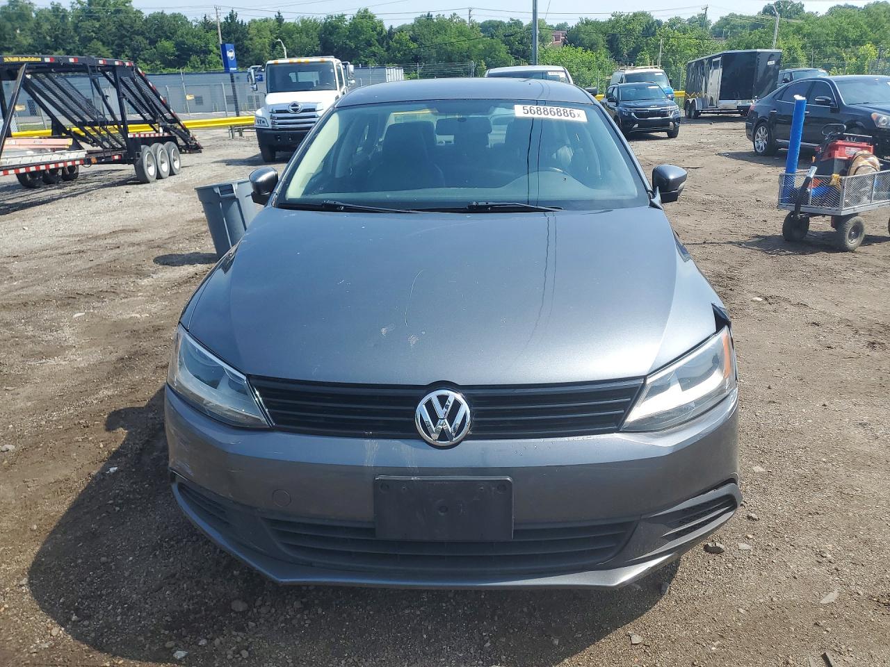 2011 Volkswagen Jetta Se Gray vin: 3VWDX7AJ0BM021036