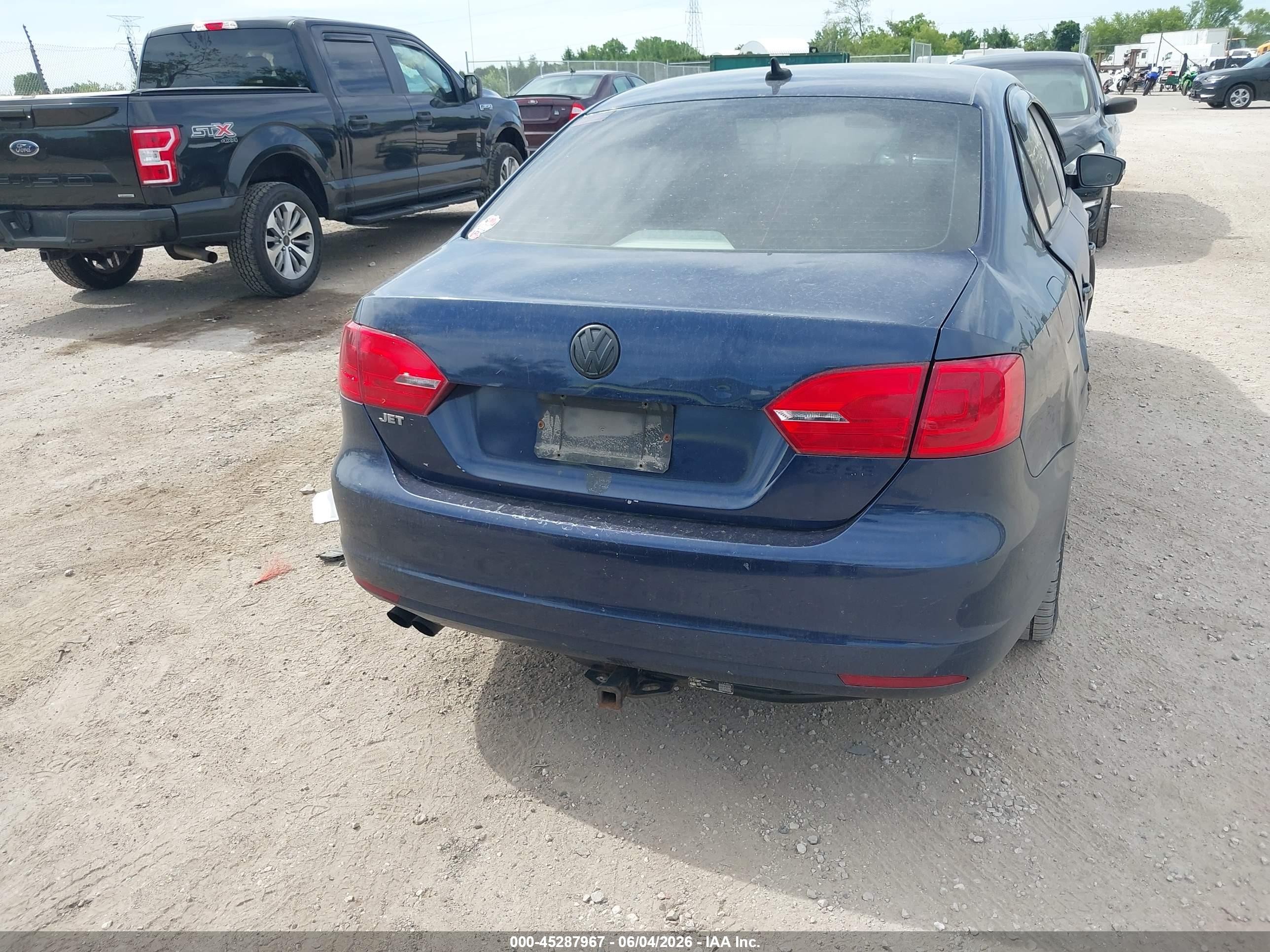 2011 Volkswagen Jetta Se Blue vin: 3VWDX7AJ0BM021456