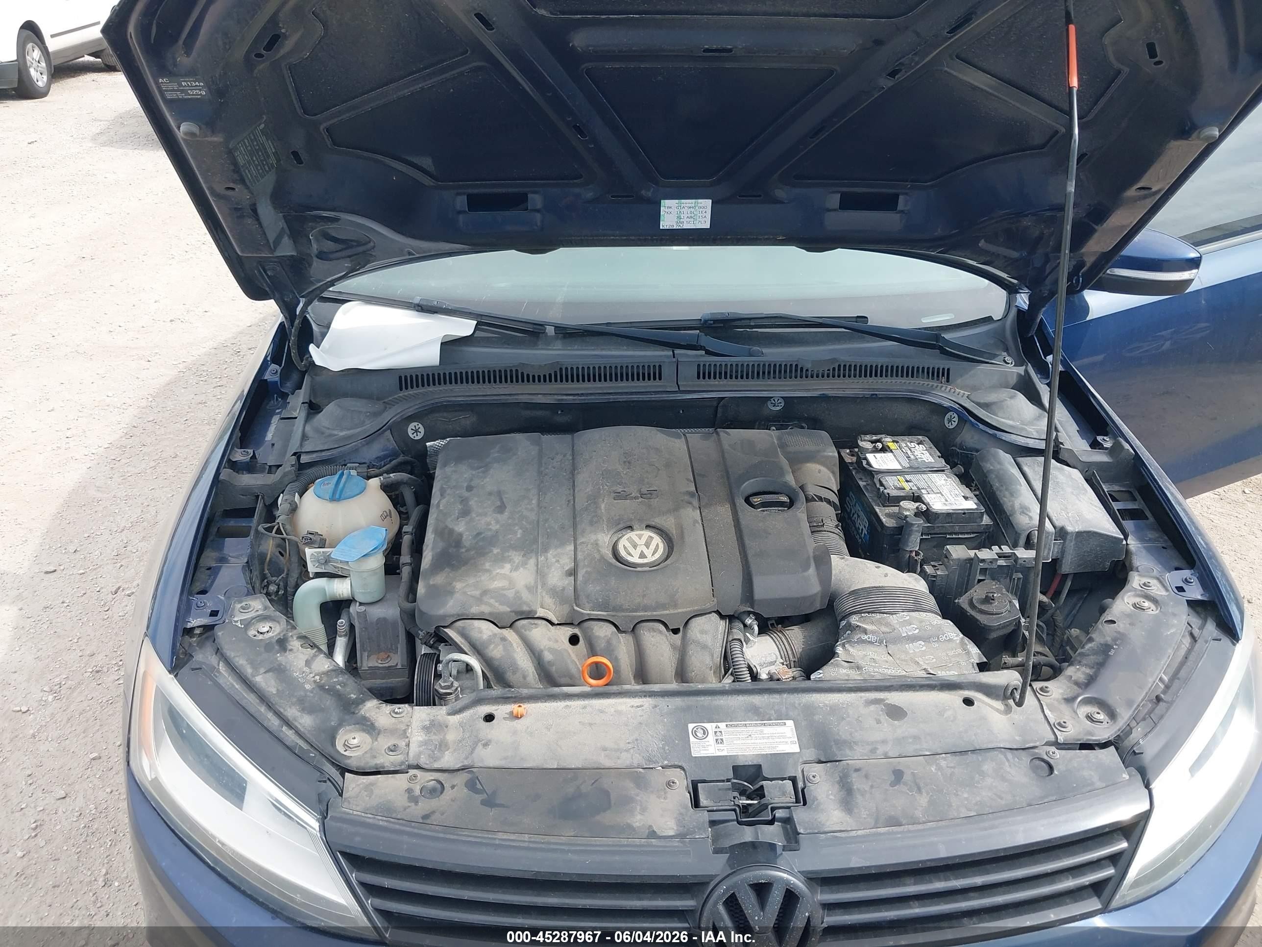 2011 Volkswagen Jetta Se Blue vin: 3VWDX7AJ0BM021456