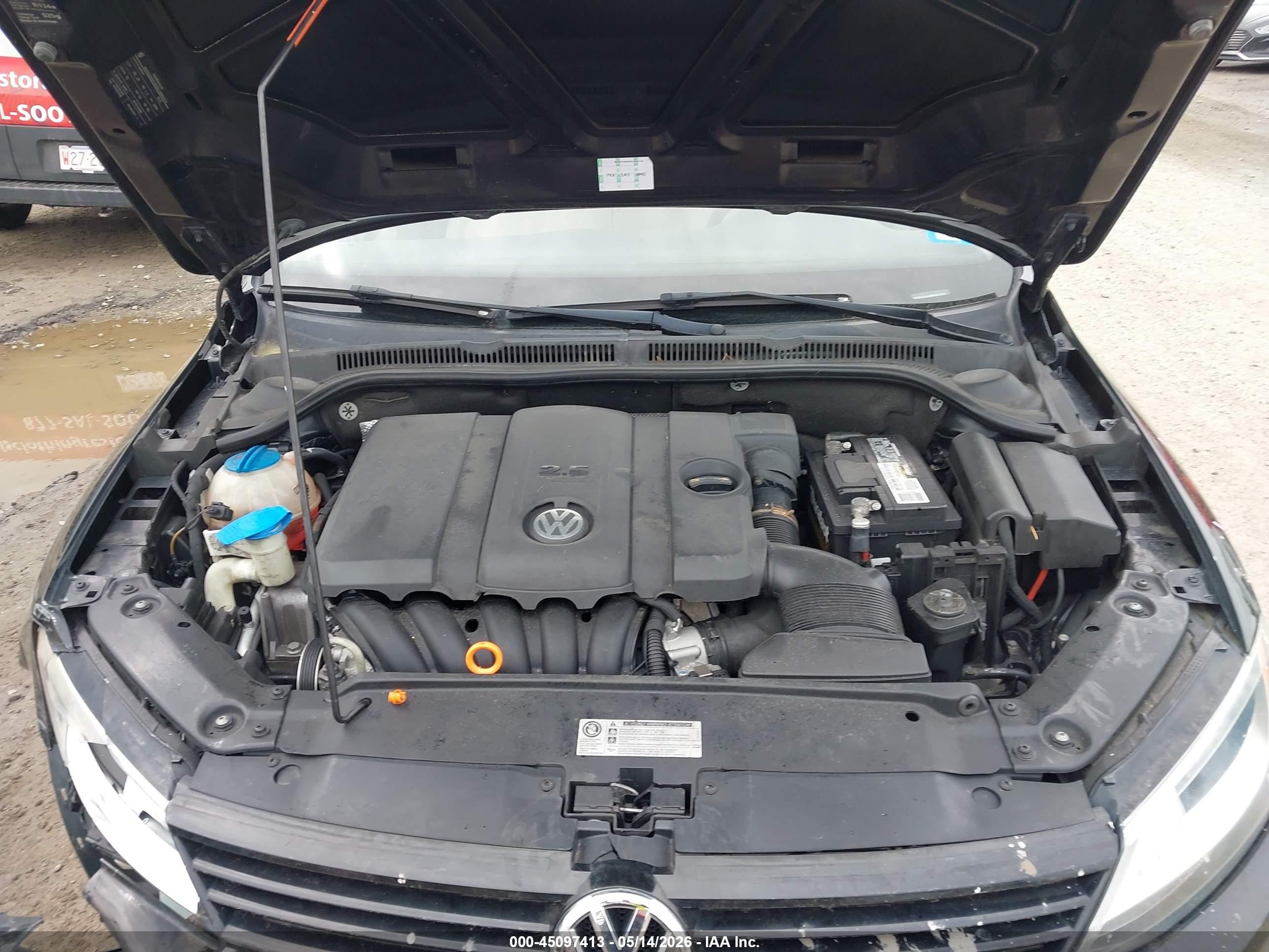 2011 Volkswagen Jetta 2.5l Se Black vin: 3VWDX7AJ0BM321448