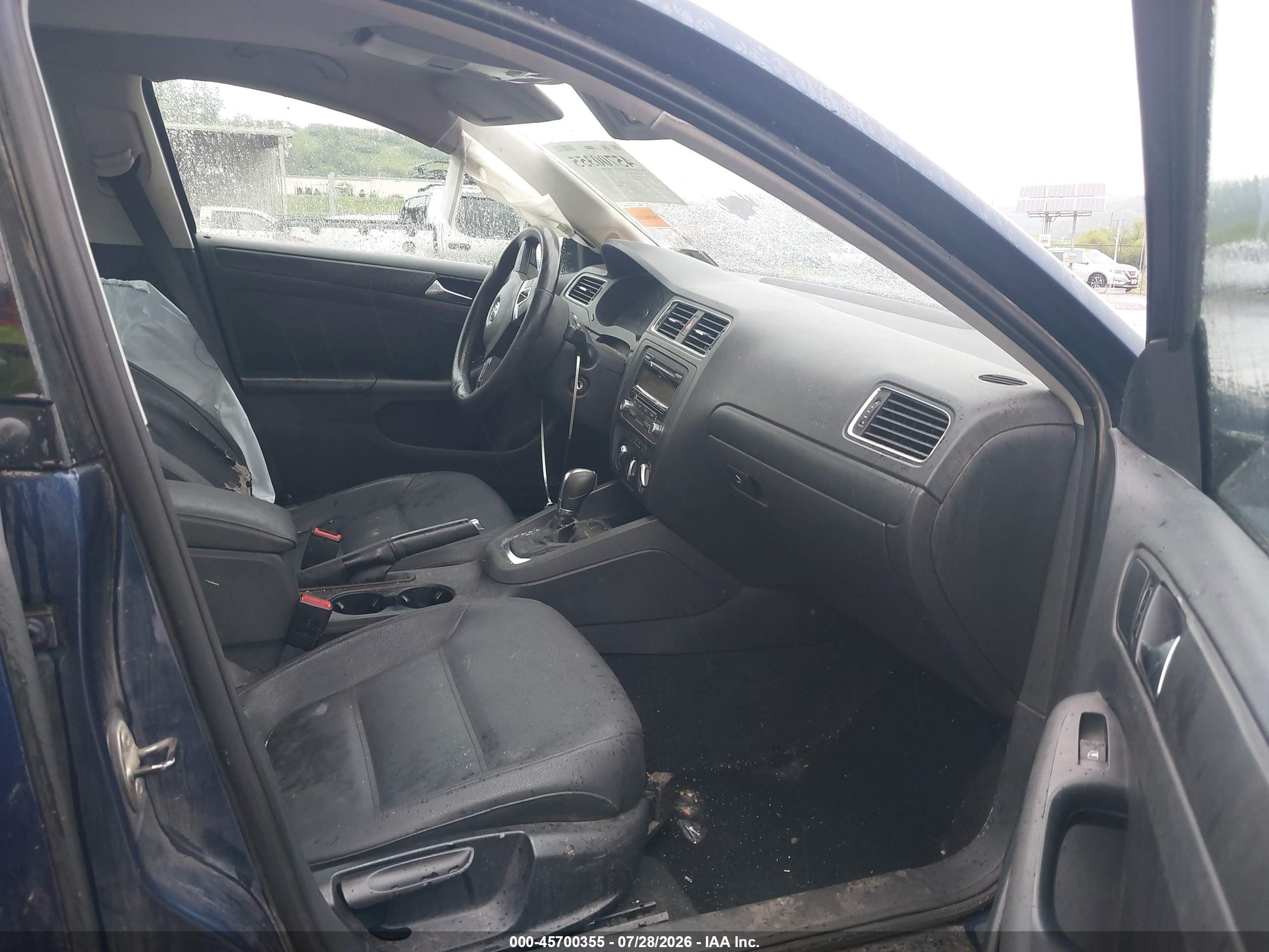 2011 Volkswagen Jetta 2.5l Se Blue vin: 3VWDX7AJ0BM325001