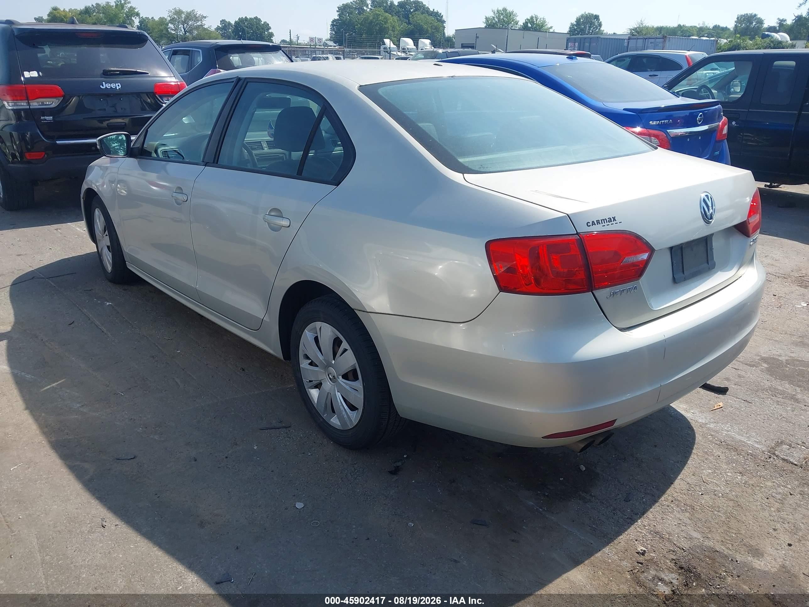 2011 Volkswagen Jetta 2.5l Se Серый vin: 3VWDX7AJ0BM374425