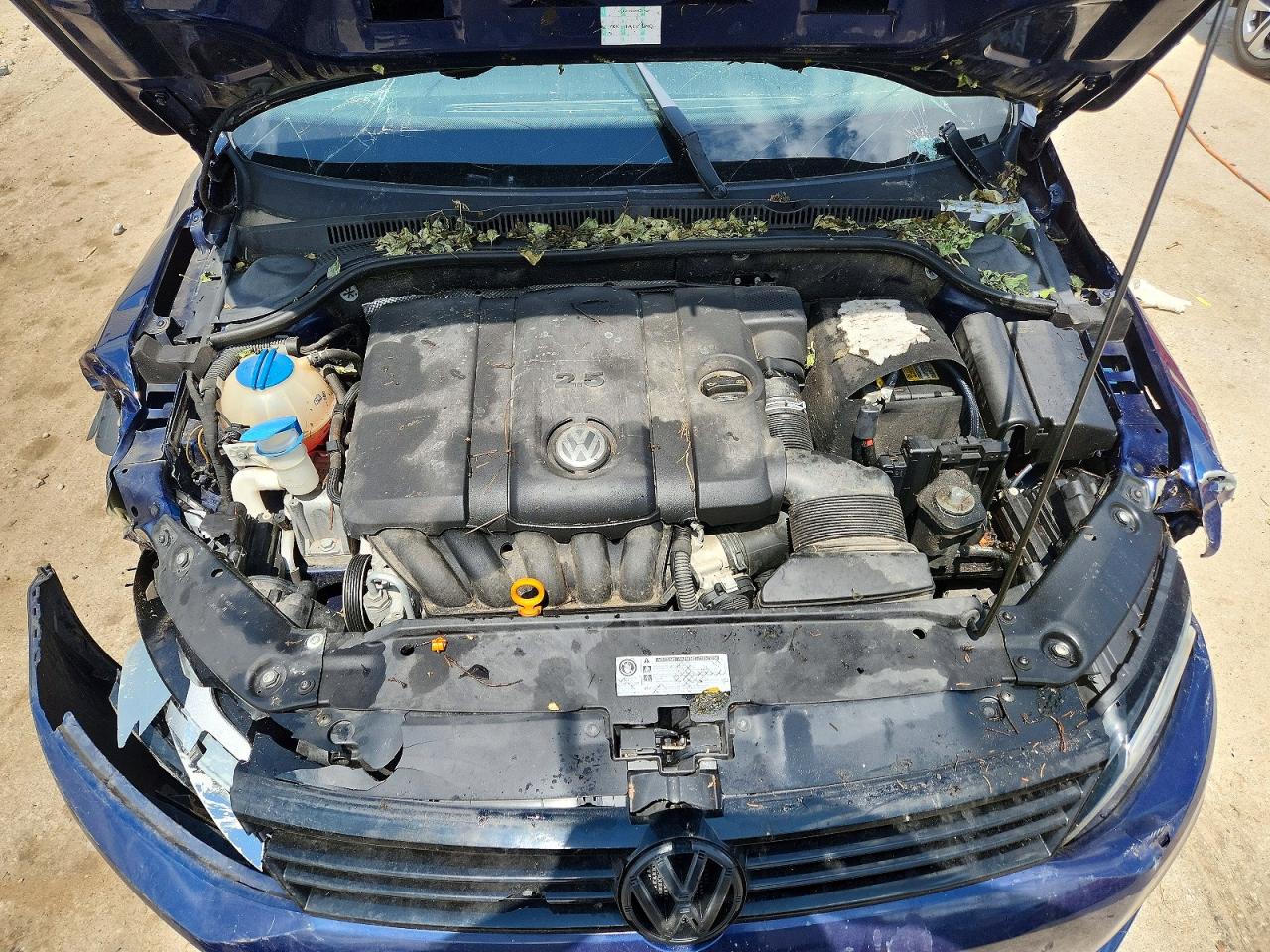 2011 Volkswagen Jetta Se Blue vin: 3VWDX7AJ0BM383982