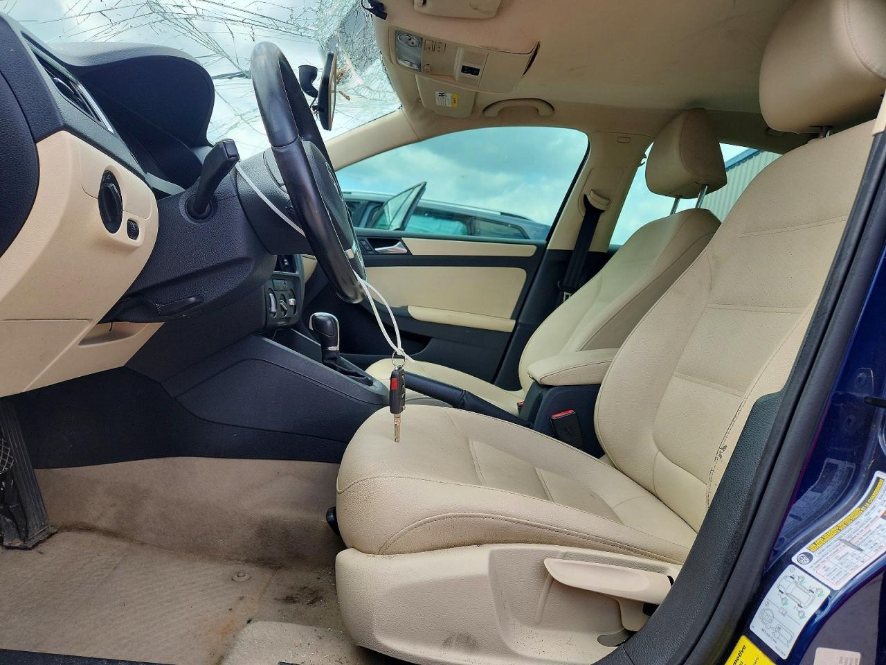 2011 Volkswagen Jetta Se Blue vin: 3VWDX7AJ0BM383982