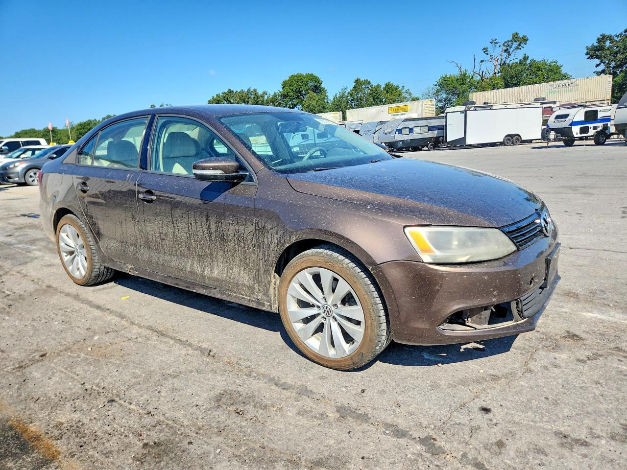 2011 Volkswagen Jetta Se Brown vin: 3VWDX7AJ0BM388275