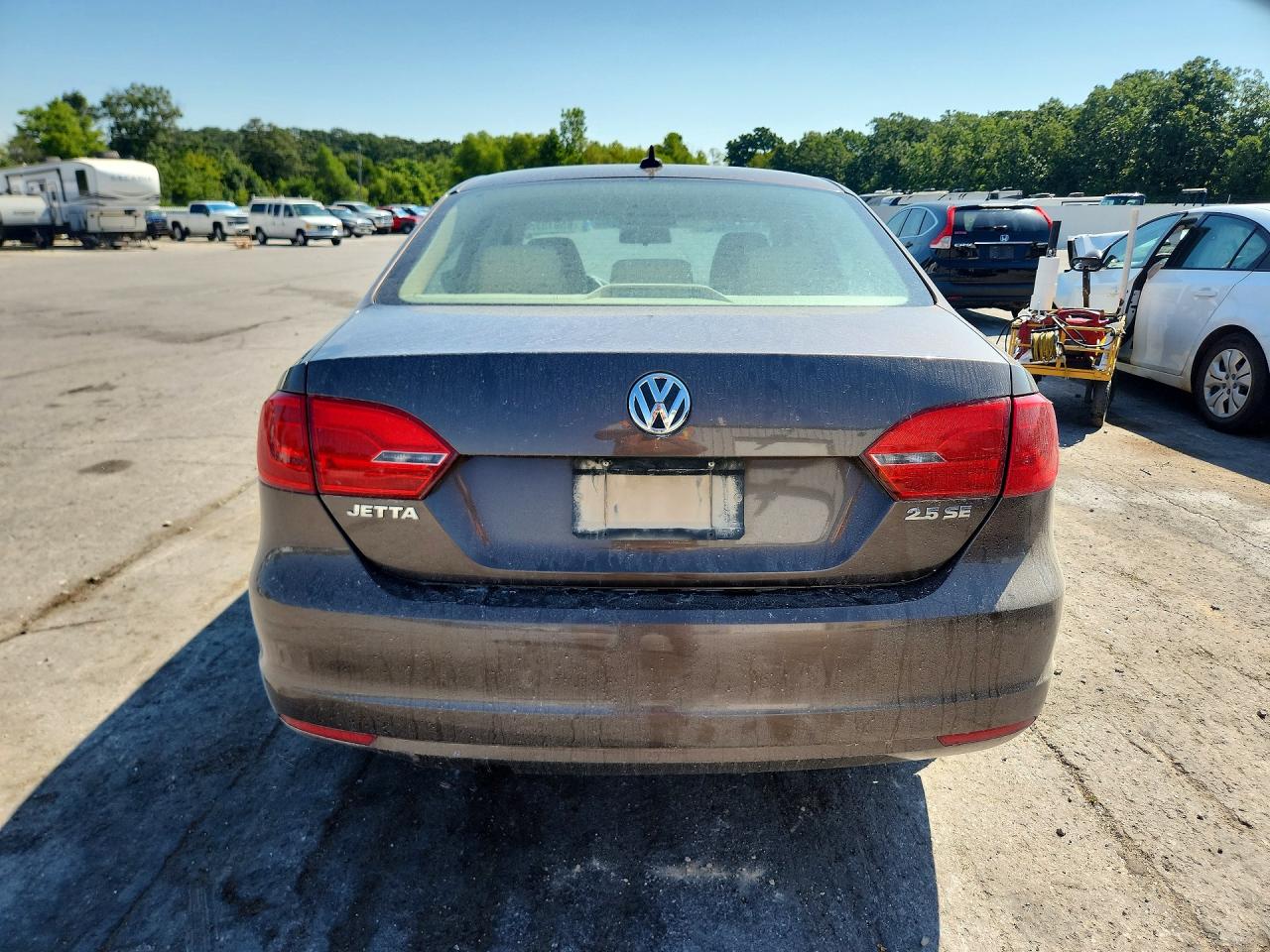 2011 Volkswagen Jetta Se Brown vin: 3VWDX7AJ0BM388275