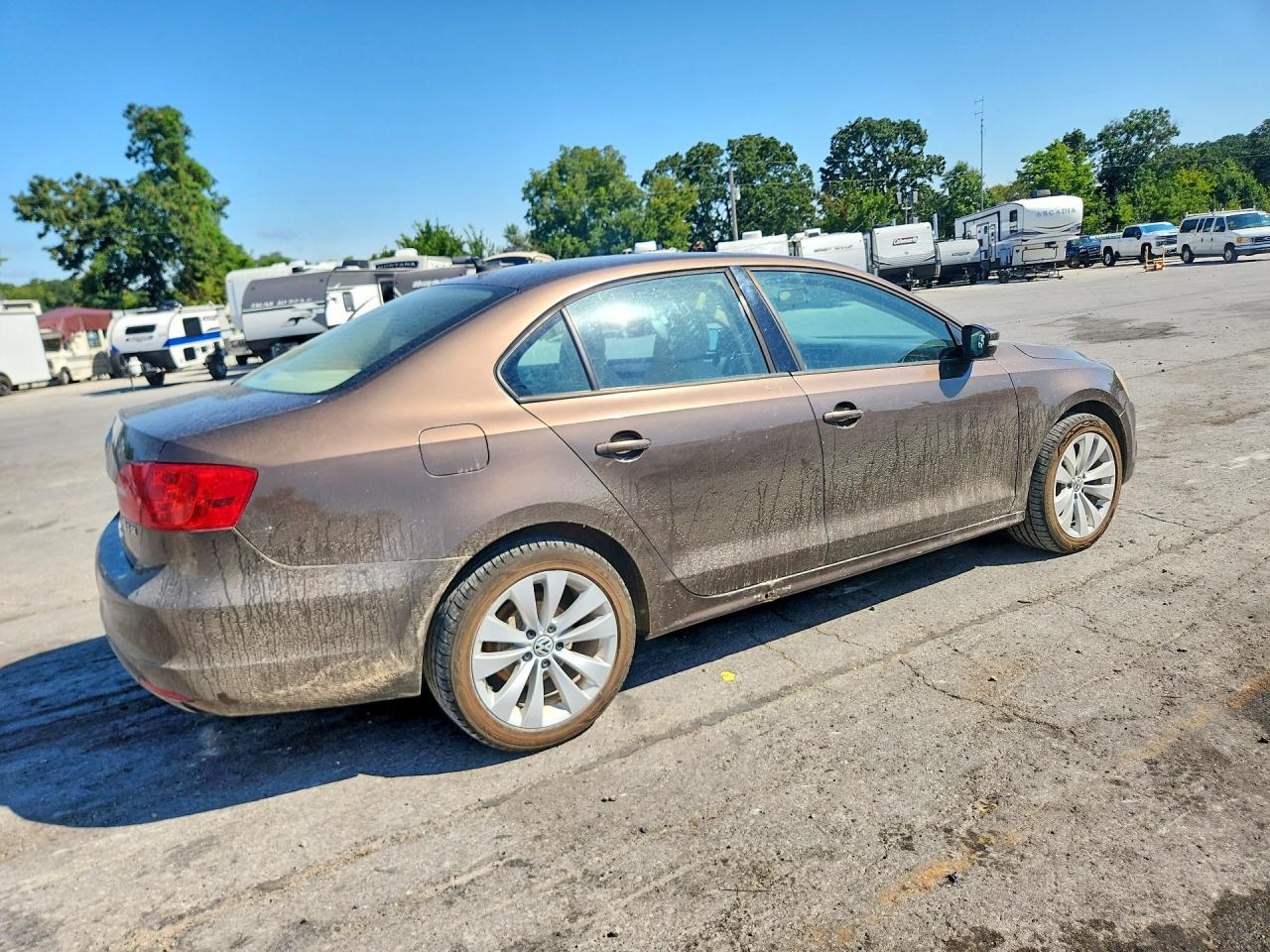 2011 Volkswagen Jetta Se Brown vin: 3VWDX7AJ0BM388275