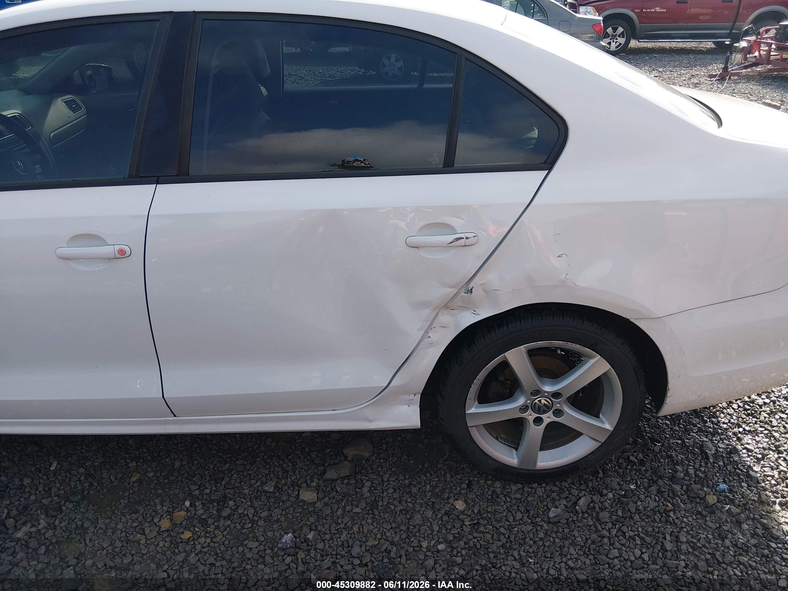 2012 Volkswagen Jetta 2.5l Se White vin: 3VWDX7AJ0CM107870