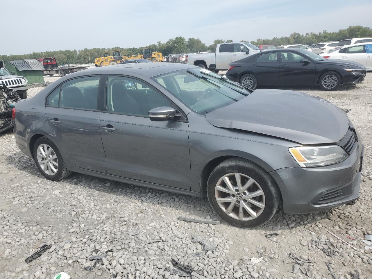 2012 Volkswagen Jetta Se Gray vin: 3VWDX7AJ0CM305980