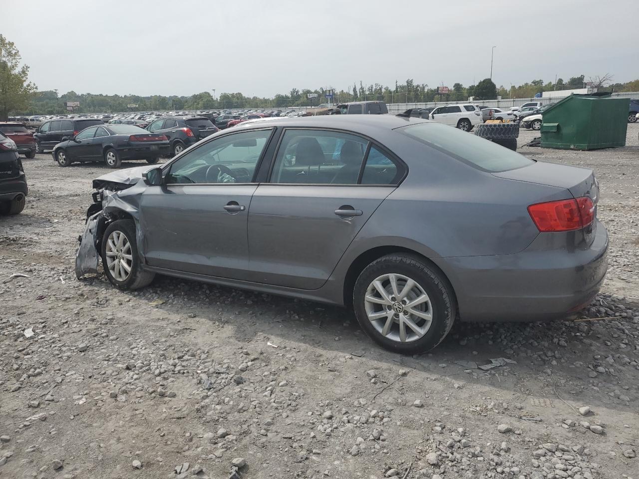 2012 Volkswagen Jetta Se Gray vin: 3VWDX7AJ0CM305980