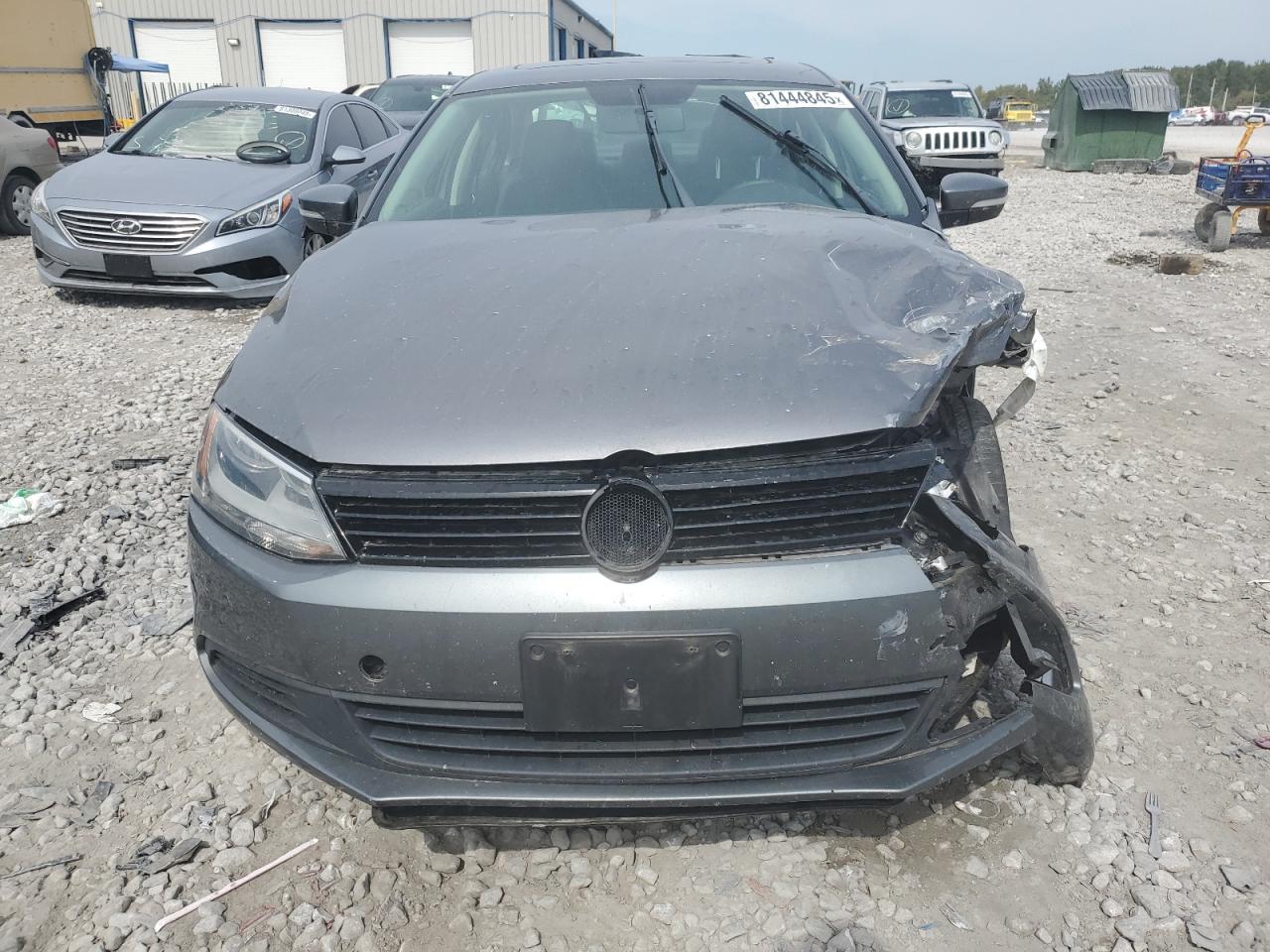 2012 Volkswagen Jetta Se Gray vin: 3VWDX7AJ0CM305980