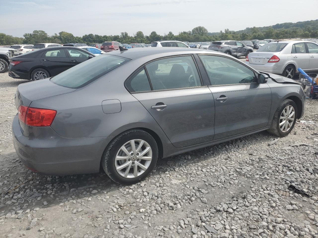 2012 Volkswagen Jetta Se Gray vin: 3VWDX7AJ0CM305980