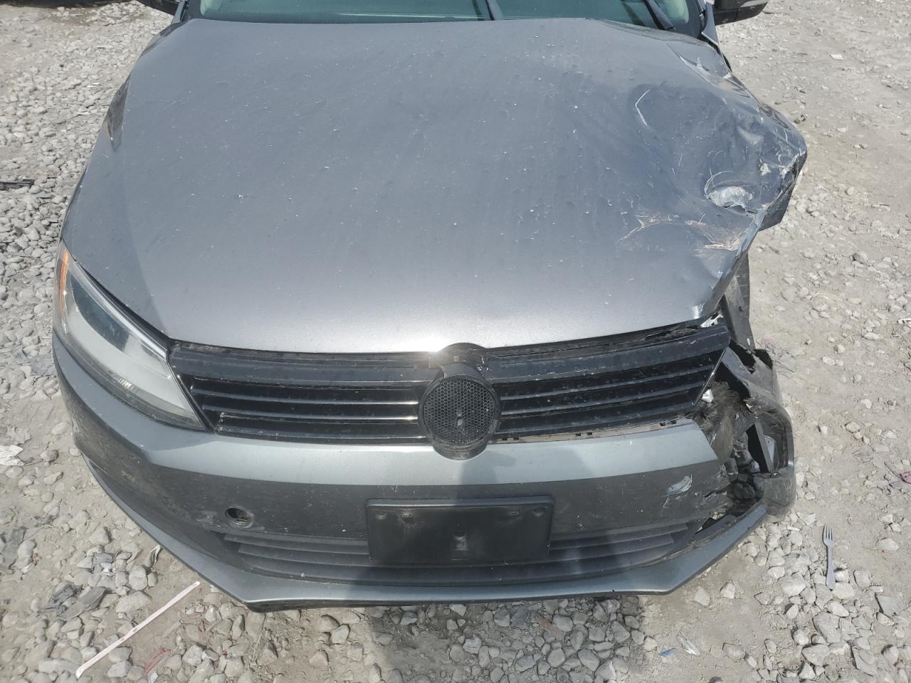2012 Volkswagen Jetta Se Gray vin: 3VWDX7AJ0CM305980