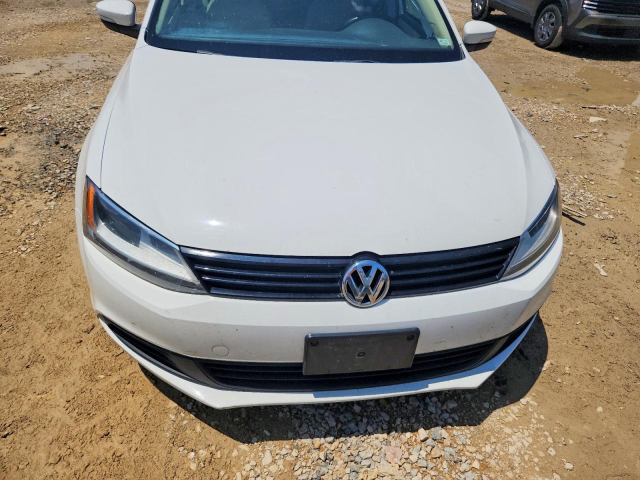 2012 Volkswagen Jetta Se White vin: 3VWDX7AJ0CM308894
