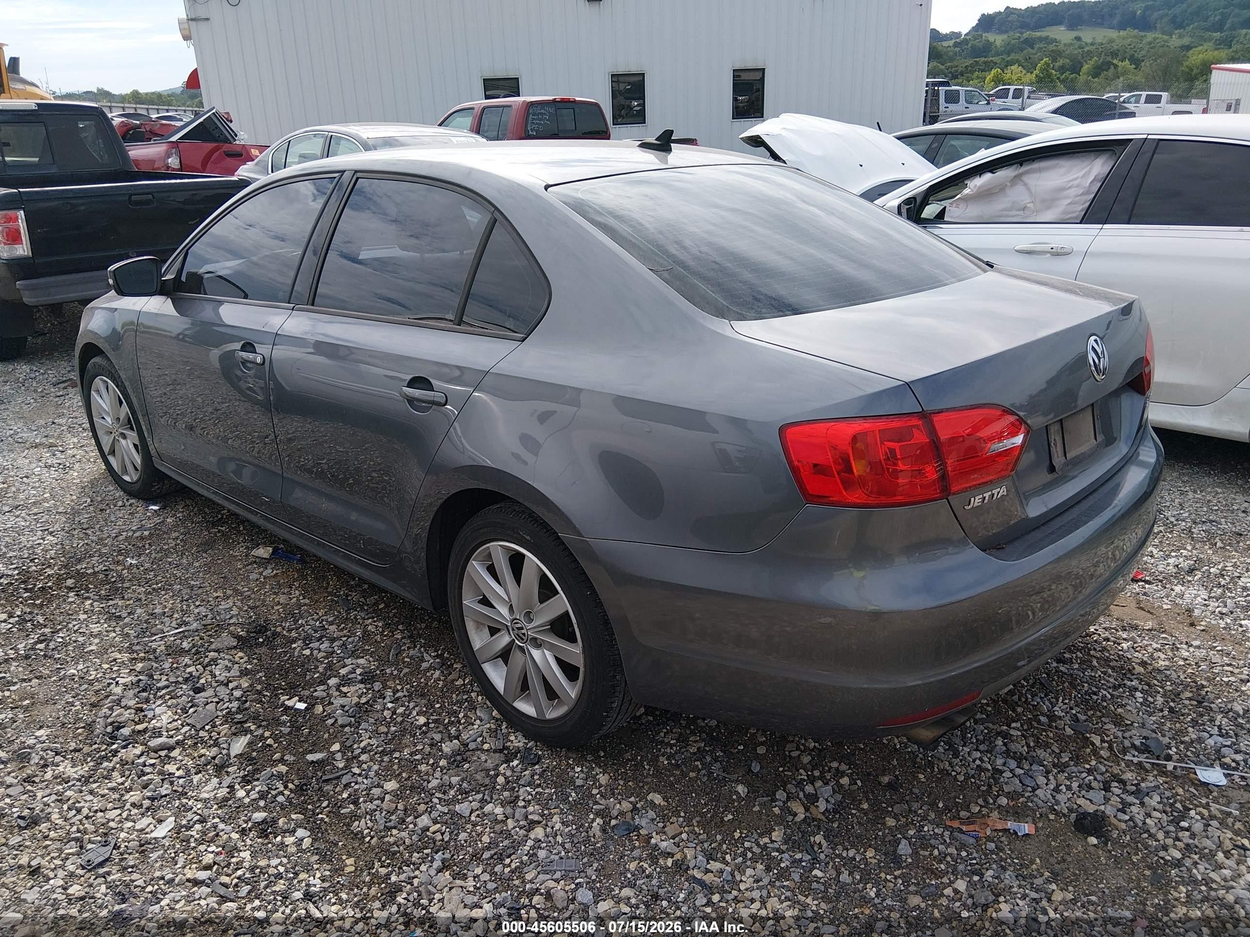 2012 Volkswagen Jetta 2.5l Se Gray vin: 3VWDX7AJ0CM396958