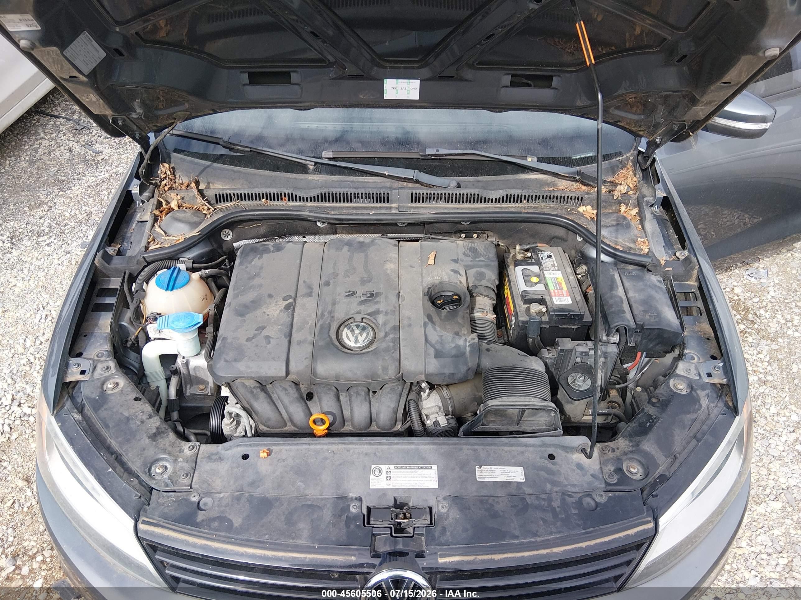 2012 Volkswagen Jetta 2.5l Se Gray vin: 3VWDX7AJ0CM396958