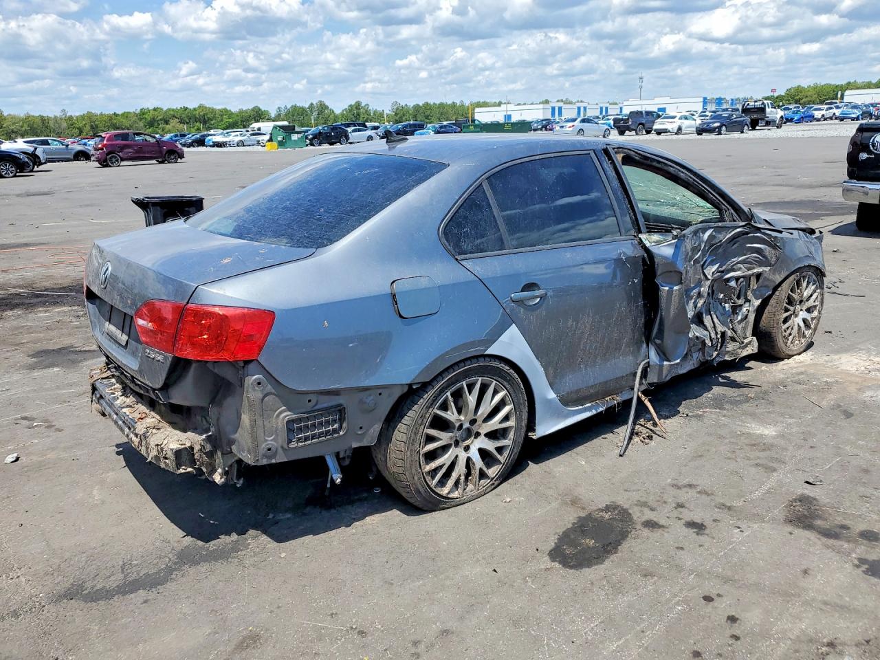 2012 Volkswagen Jetta Se Gray vin: 3VWDX7AJ0CM405013