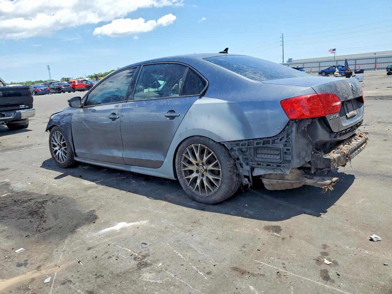 2012 Volkswagen Jetta Se Gray vin: 3VWDX7AJ0CM405013