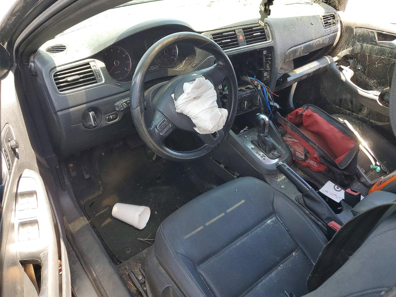 2012 Volkswagen Jetta Se Gray vin: 3VWDX7AJ0CM405013