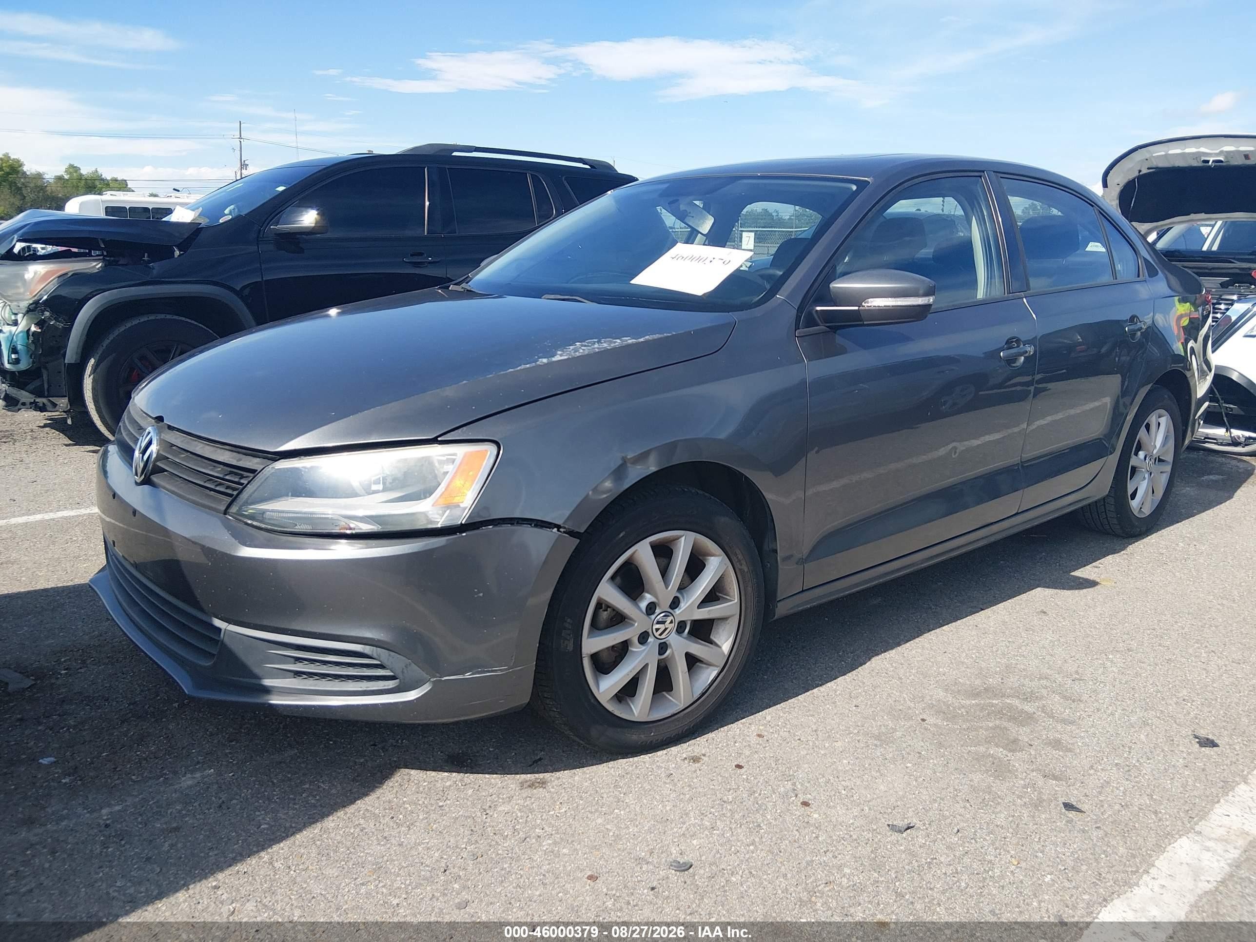 2012 Volkswagen Jetta 2.5l Se Gray vin: 3VWDX7AJ0CM413130