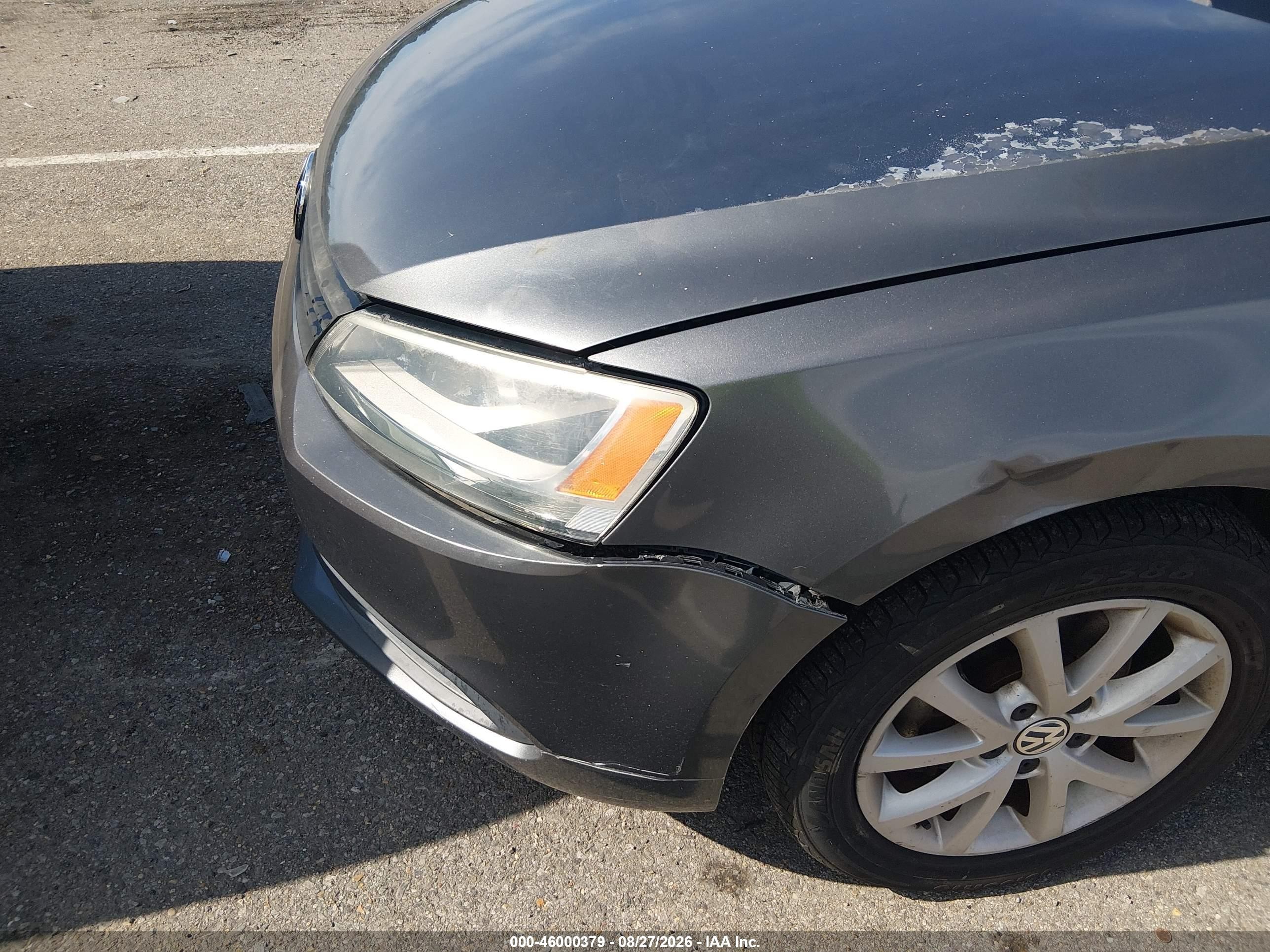 2012 Volkswagen Jetta 2.5l Se Gray vin: 3VWDX7AJ0CM413130