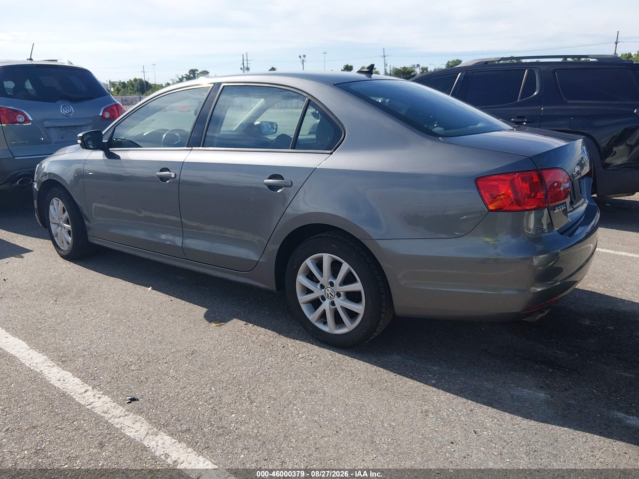 2012 Volkswagen Jetta 2.5l Se Gray vin: 3VWDX7AJ0CM413130