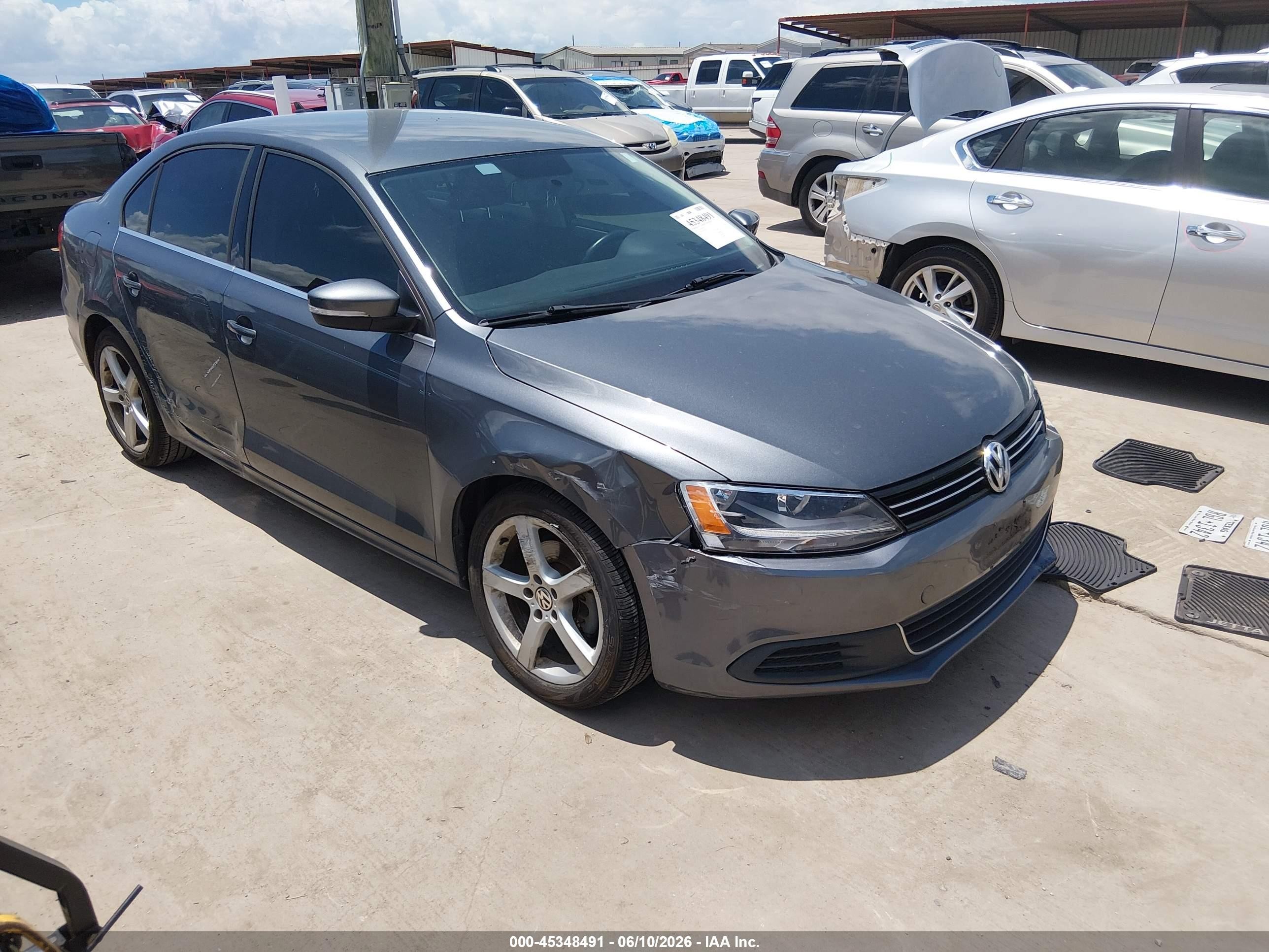 2013 Volkswagen Jetta 2.5l Se Gray vin: 3VWDX7AJ0DM258323
