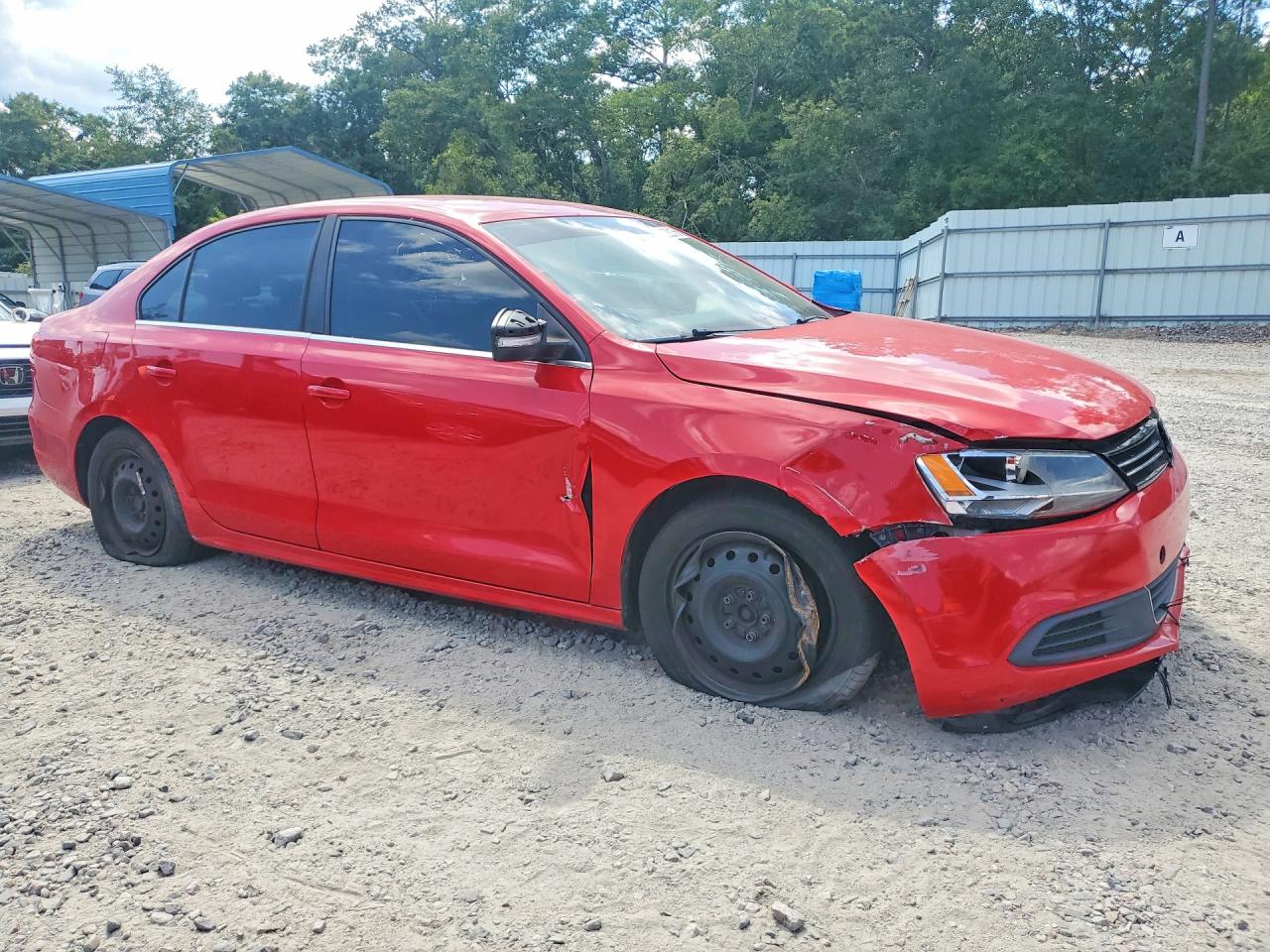 2013 Volkswagen Jetta Se Red vin: 3VWDX7AJ0DM289071
